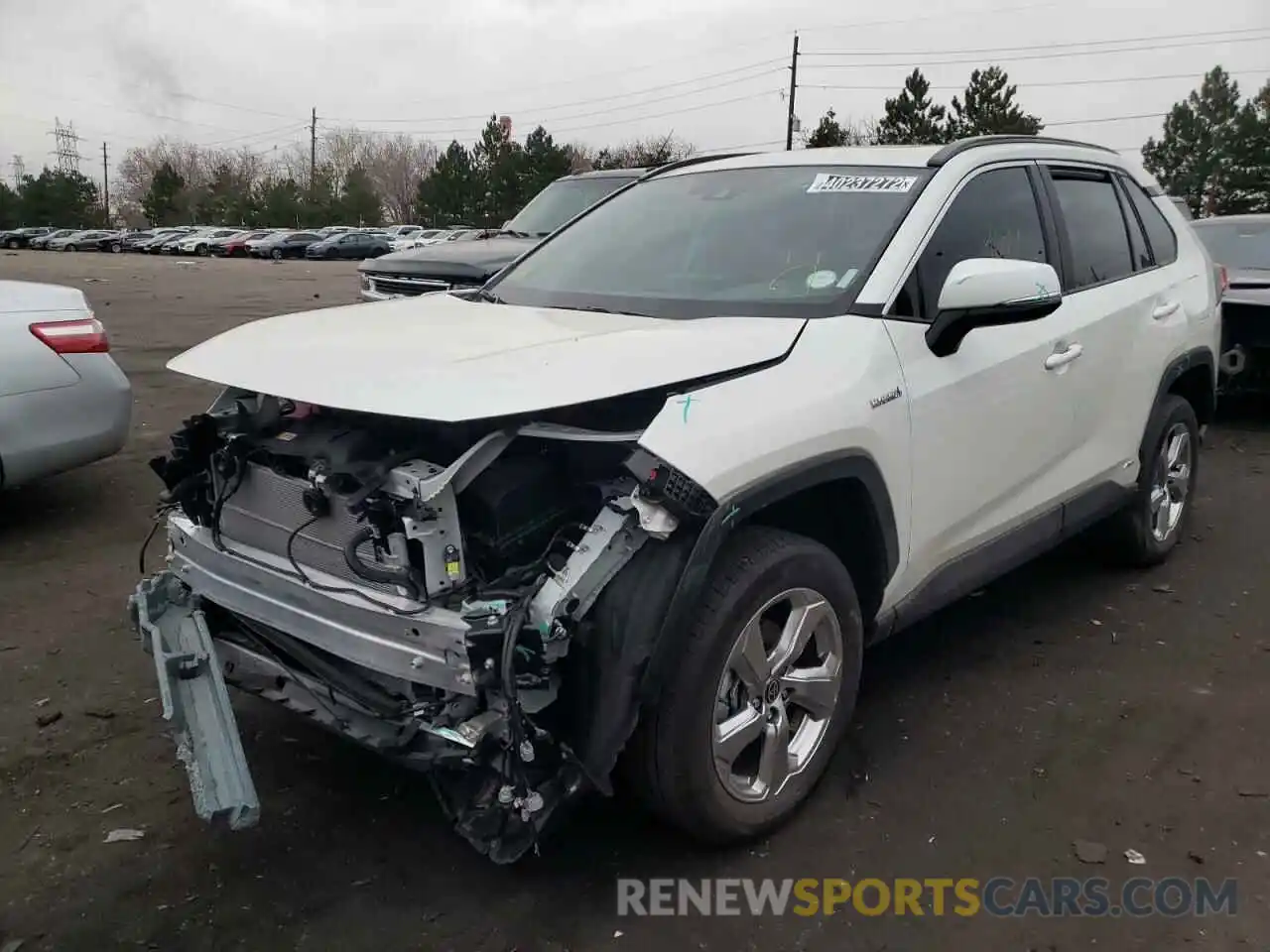 2 Photograph of a damaged car 2T3B6RFV7MW026174 TOYOTA RAV4 2021