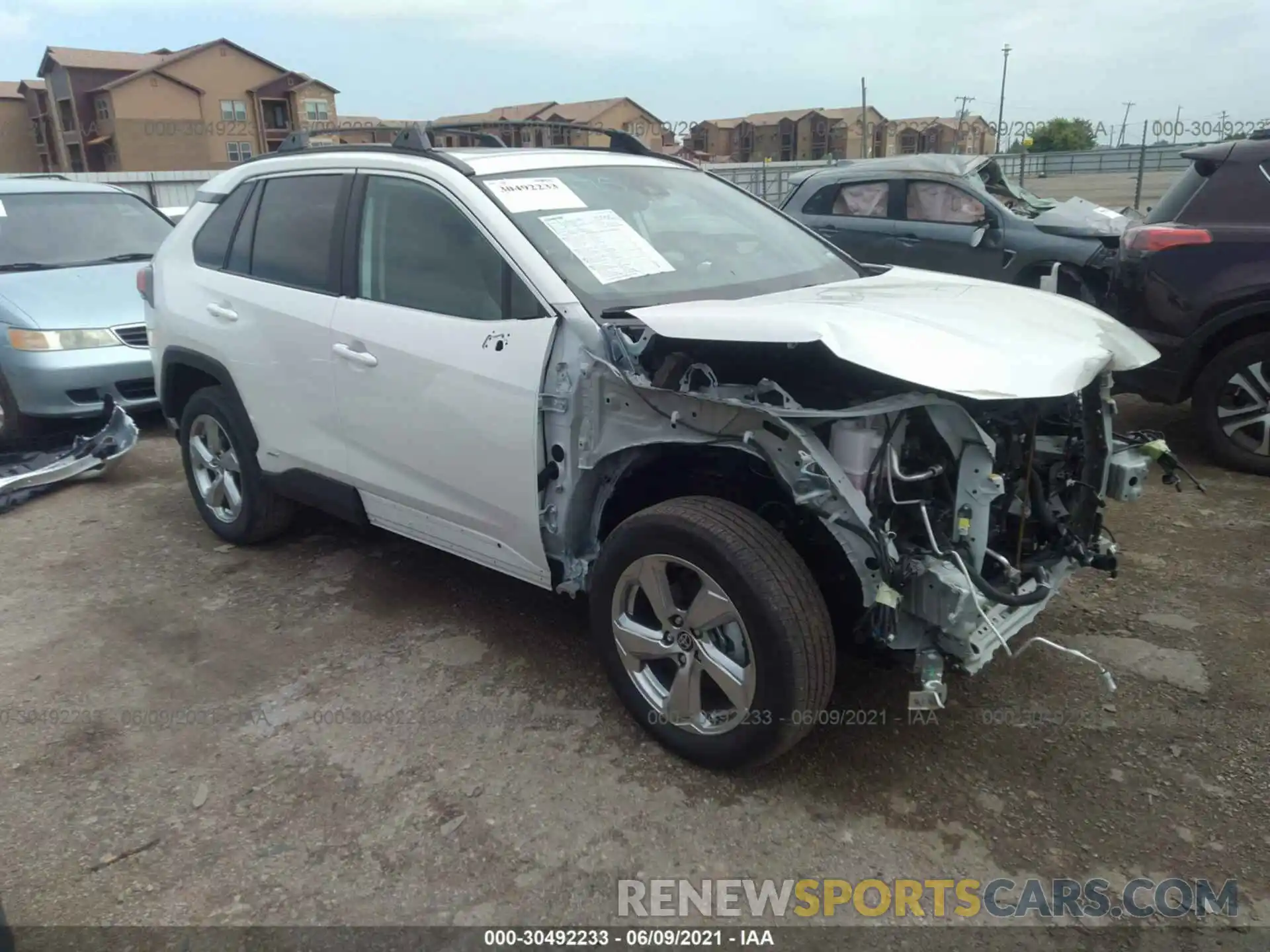 1 Photograph of a damaged car 2T3B6RFVXMW018683 TOYOTA RAV4 2021