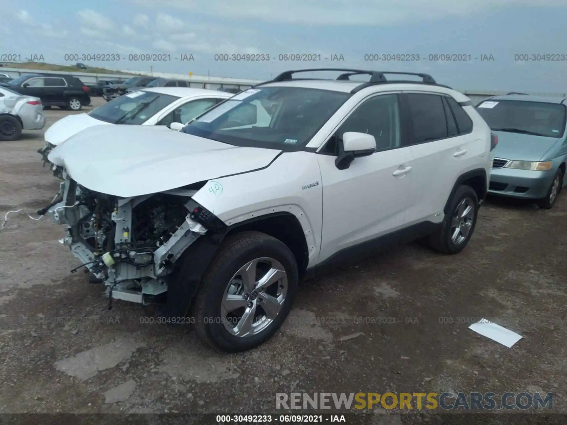 2 Photograph of a damaged car 2T3B6RFVXMW018683 TOYOTA RAV4 2021