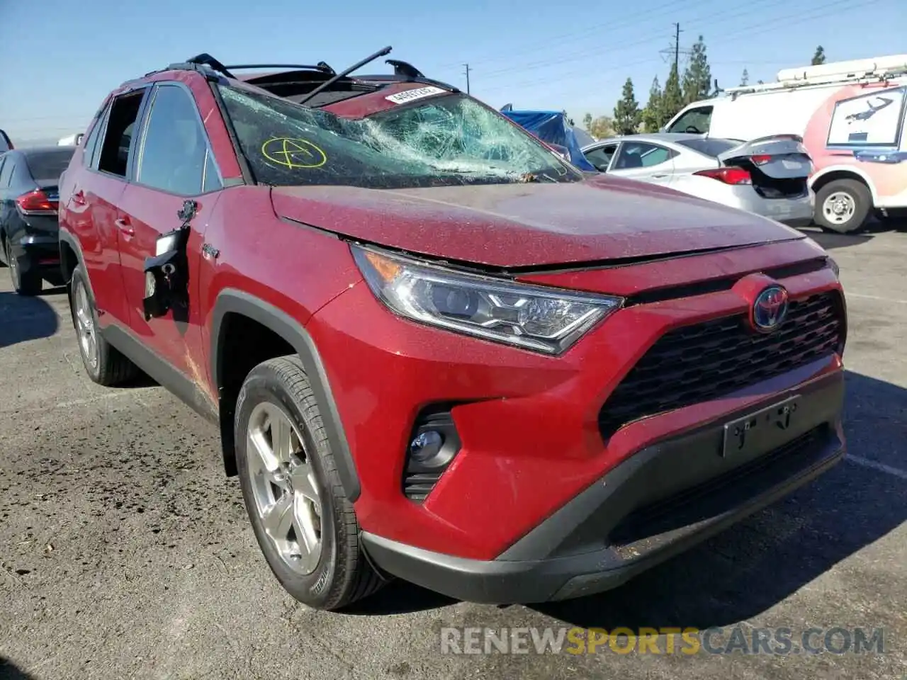 1 Фотография поврежденного автомобиля 2T3B6RFVXMW027674 TOYOTA RAV4 2021