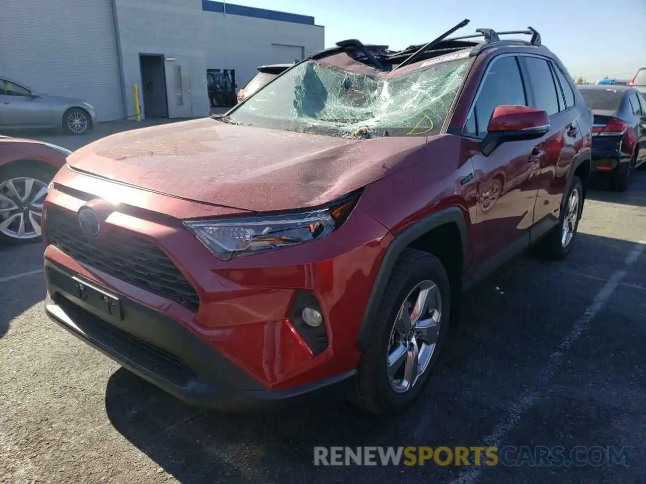 2 Photograph of a damaged car 2T3B6RFVXMW027674 TOYOTA RAV4 2021