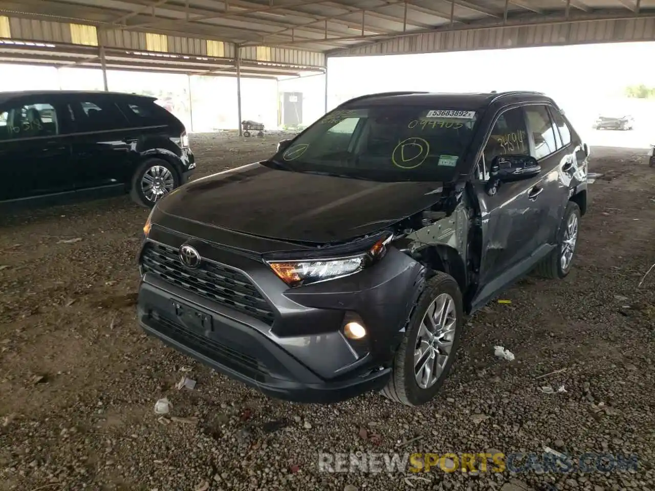 2 Photograph of a damaged car 2T3C1RFV0MC094403 TOYOTA RAV4 2021