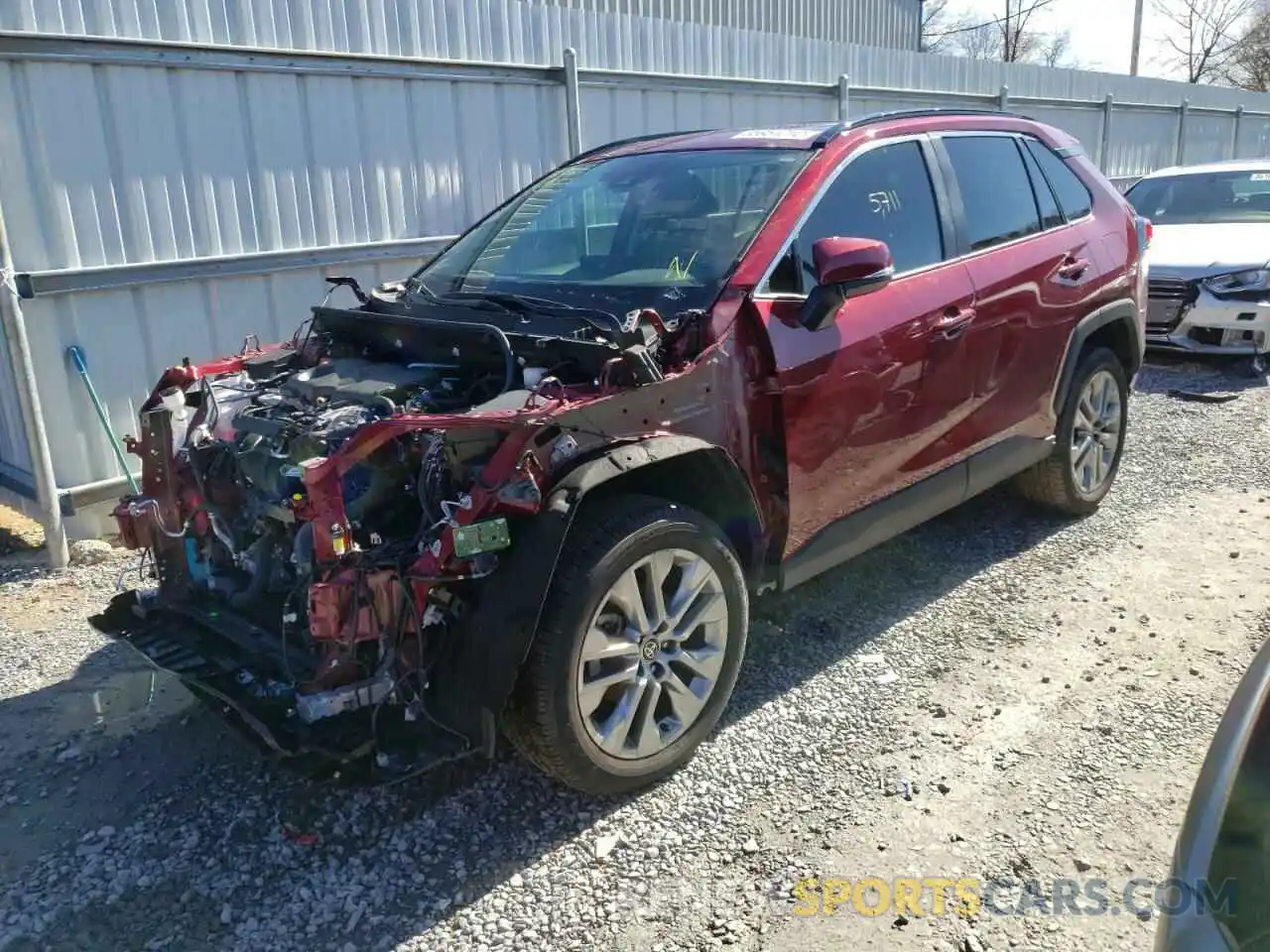 2 Photograph of a damaged car 2T3C1RFV0MW127317 TOYOTA RAV4 2021