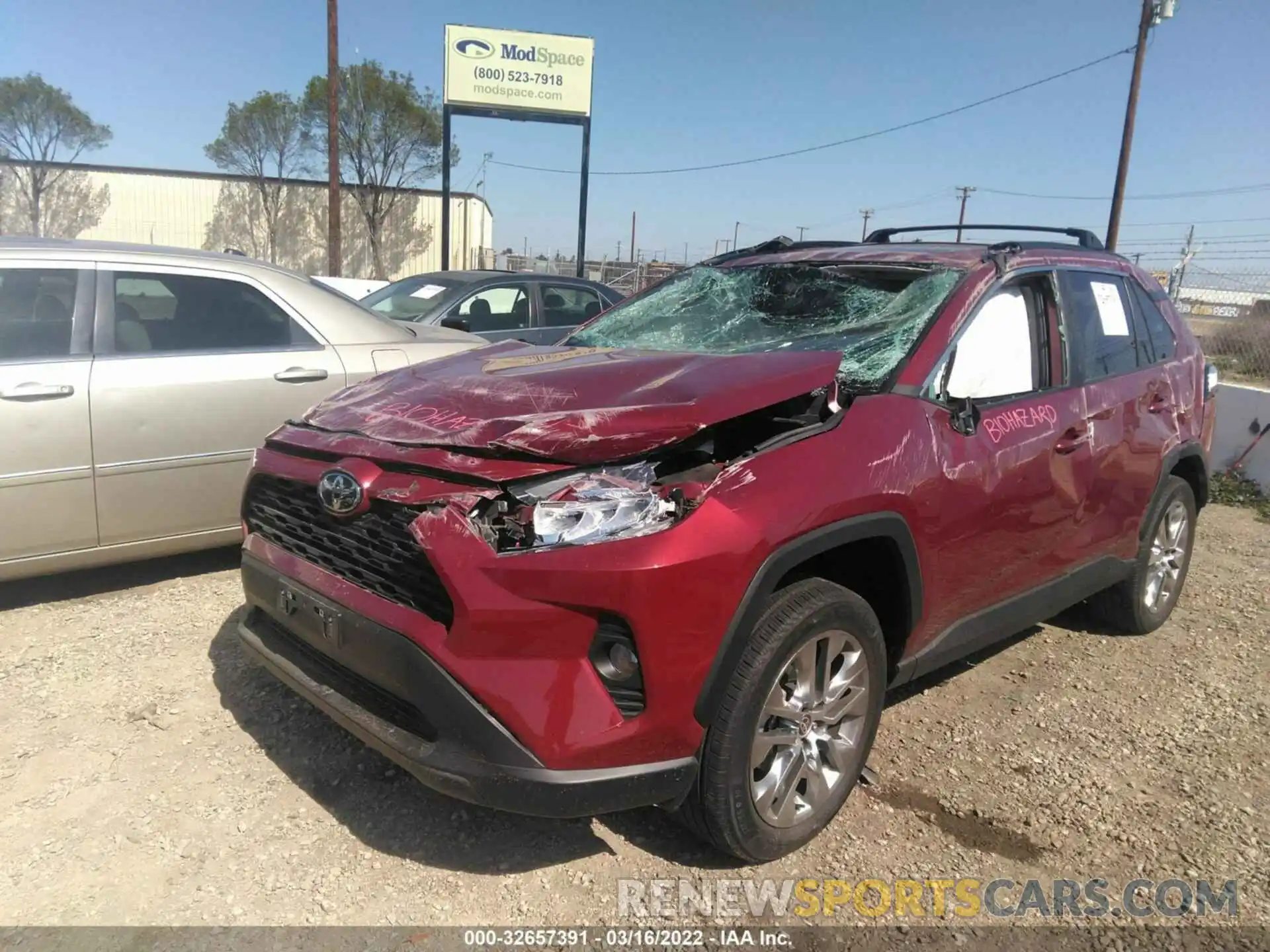 2 Photograph of a damaged car 2T3C1RFV1MW132509 TOYOTA RAV4 2021