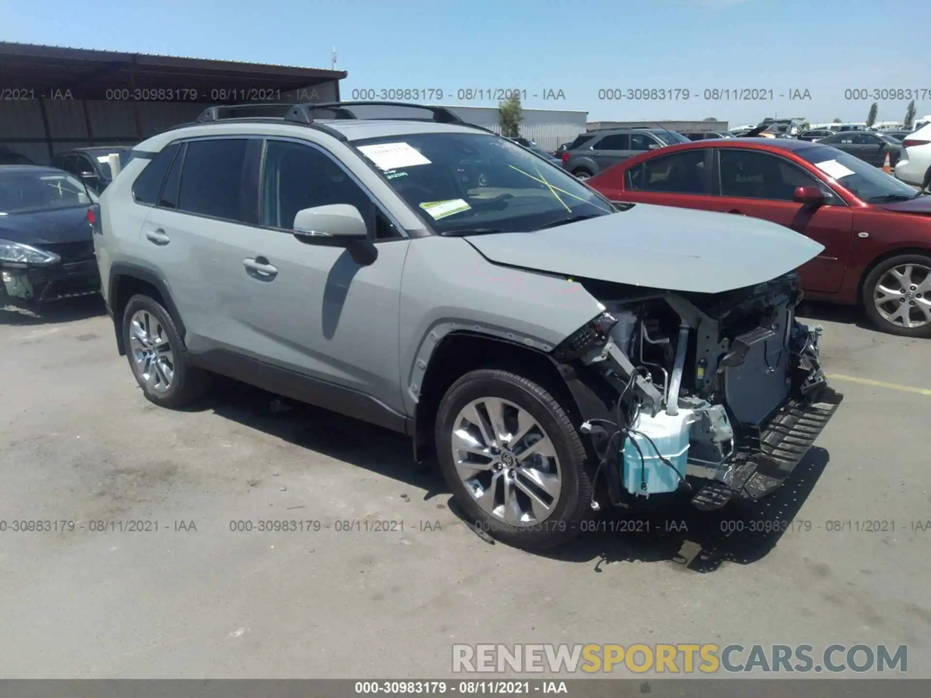 1 Фотография поврежденного автомобиля 2T3C1RFV1MW154364 TOYOTA RAV4 2021