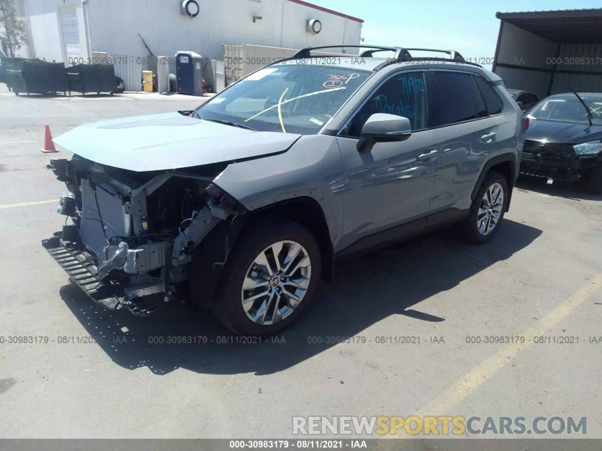 2 Photograph of a damaged car 2T3C1RFV1MW154364 TOYOTA RAV4 2021