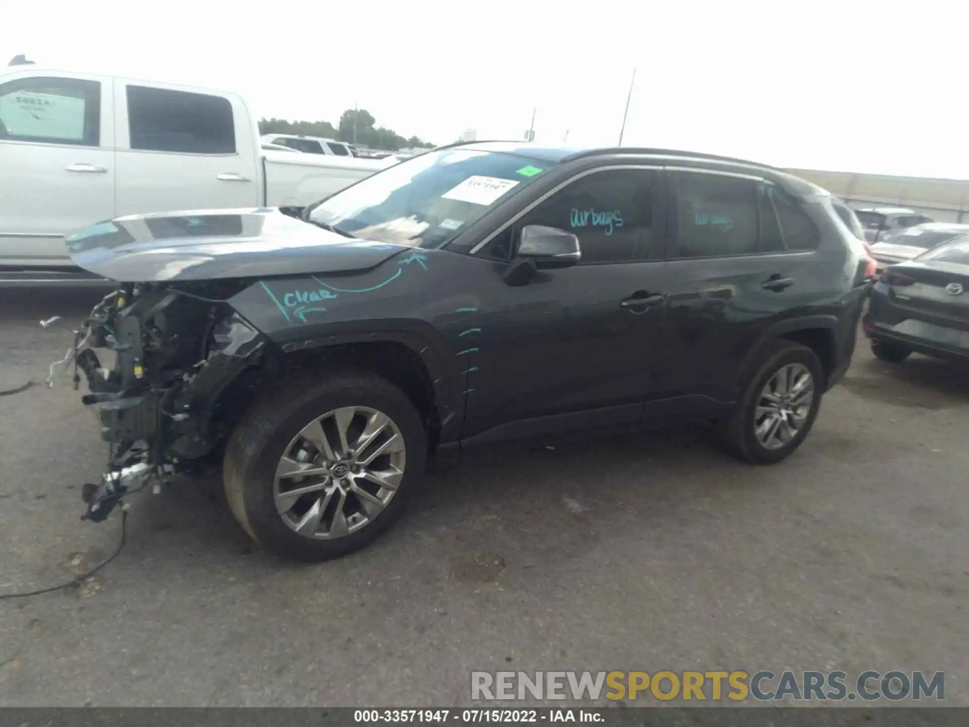 2 Photograph of a damaged car 2T3C1RFV3MC100405 TOYOTA RAV4 2021