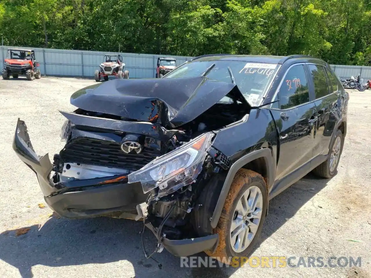 2 Photograph of a damaged car 2T3C1RFV3MC126616 TOYOTA RAV4 2021