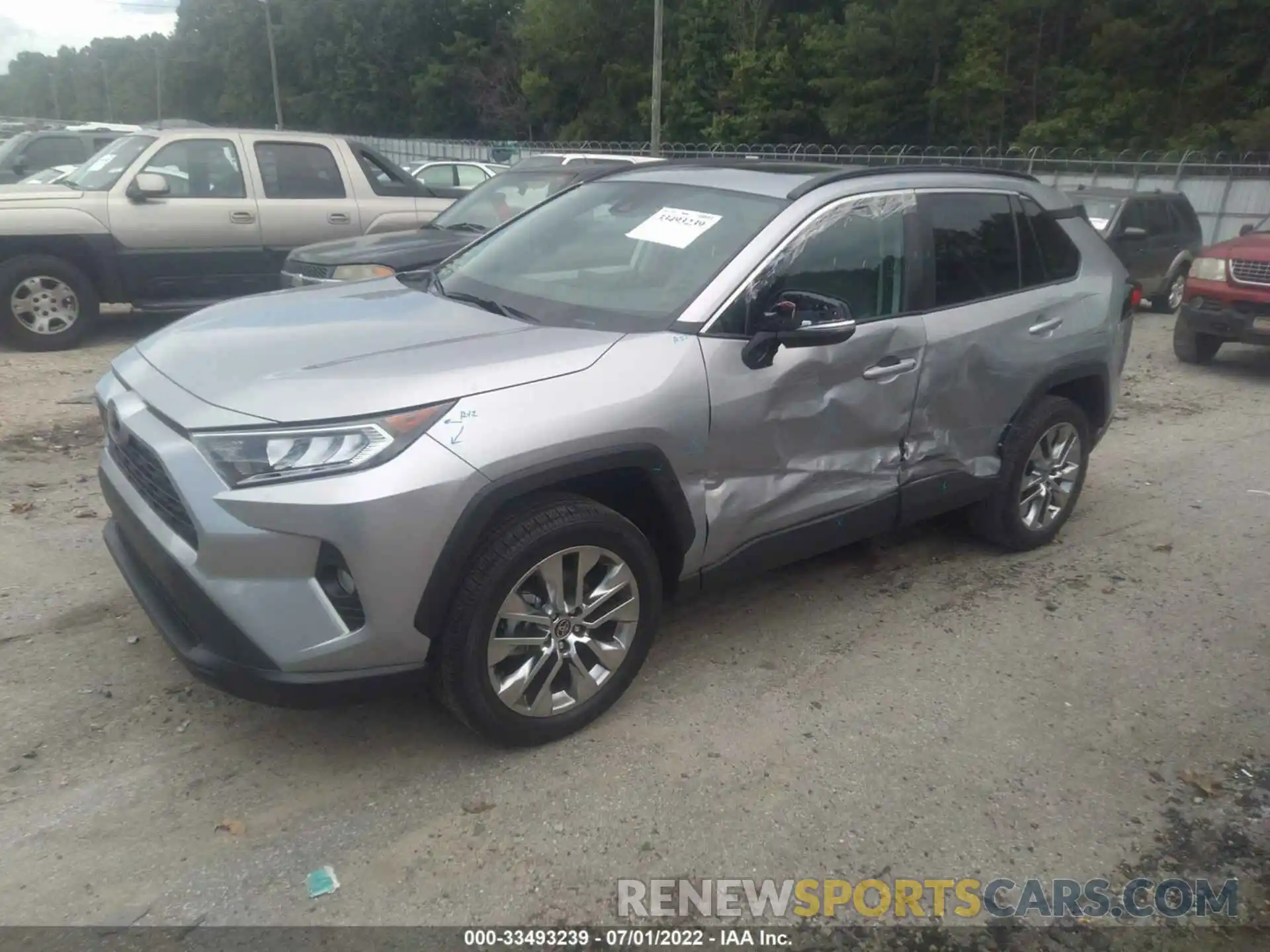 2 Photograph of a damaged car 2T3C1RFV3MC159180 TOYOTA RAV4 2021