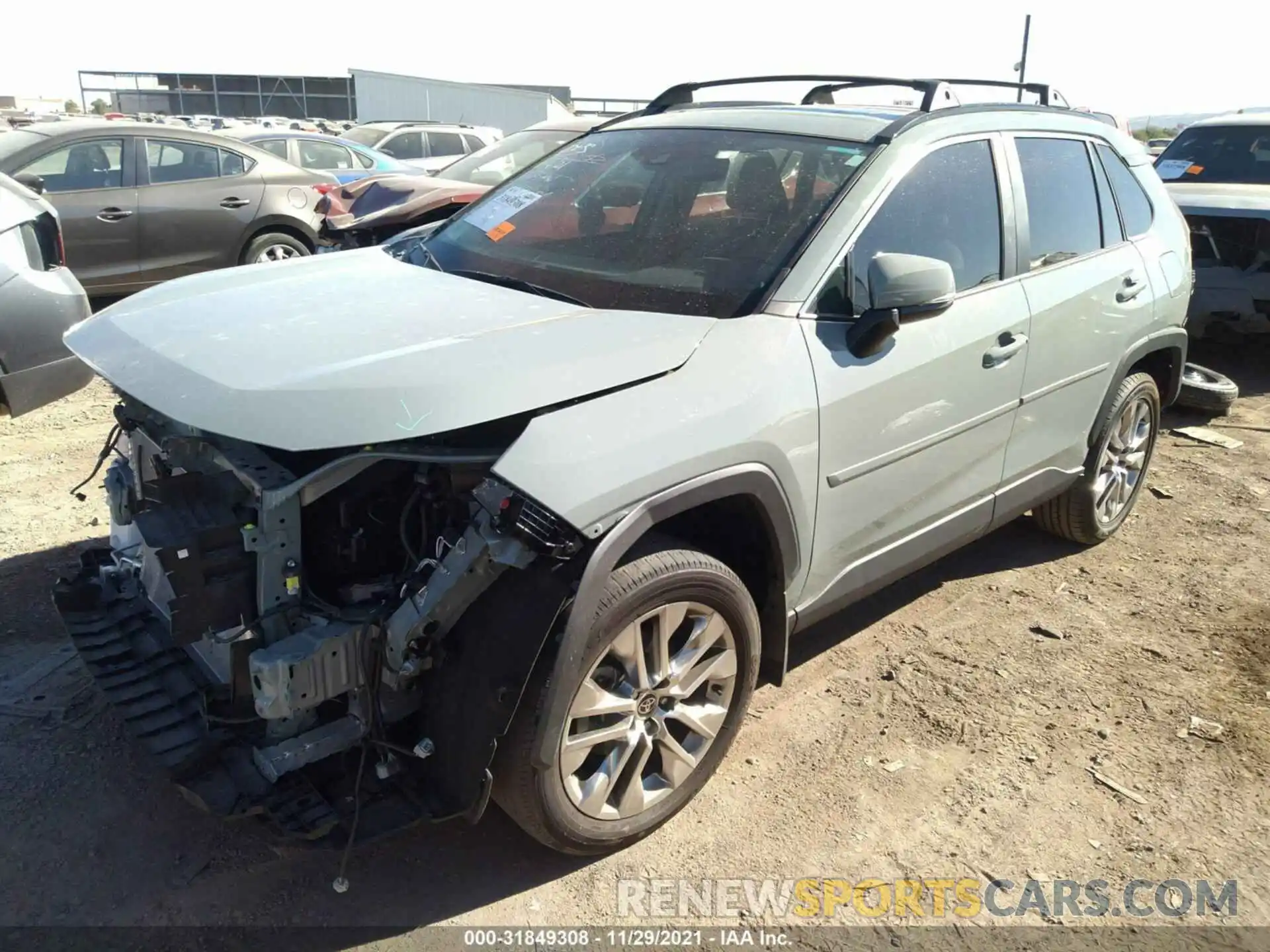 2 Photograph of a damaged car 2T3C1RFV3MW136657 TOYOTA RAV4 2021