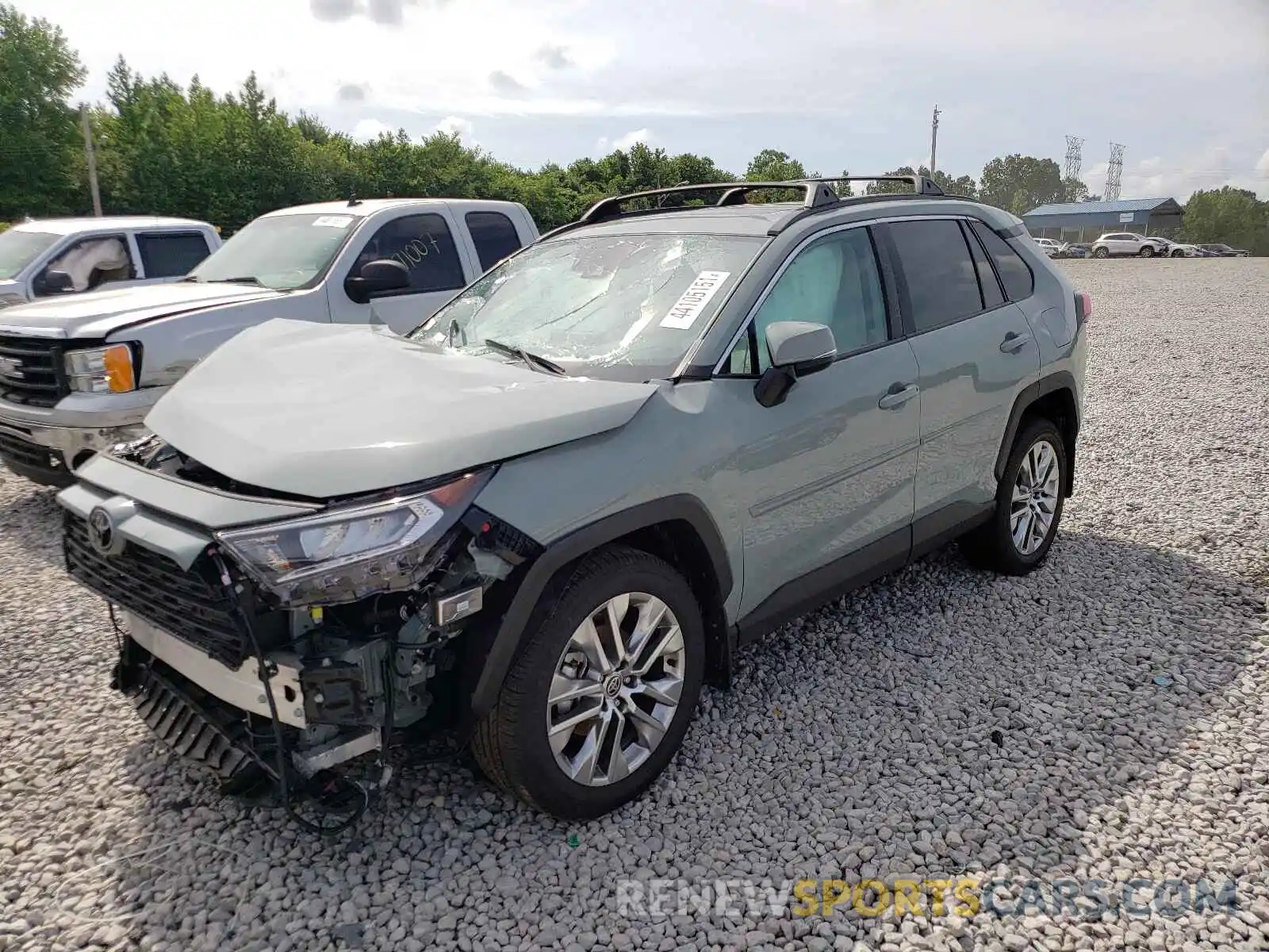 2 Photograph of a damaged car 2T3C1RFV3MW137873 TOYOTA RAV4 2021