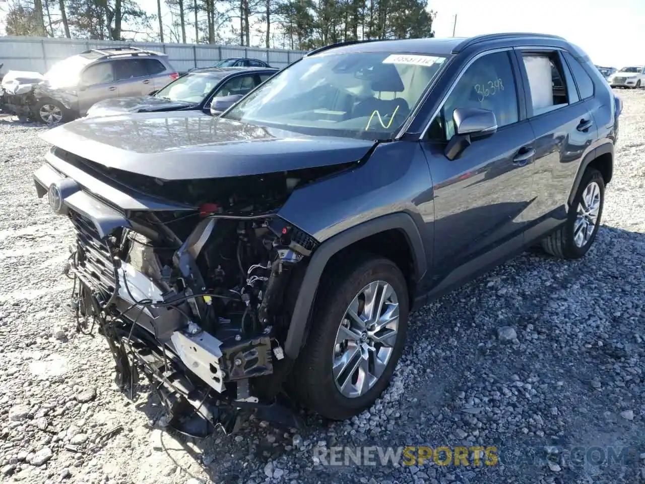 2 Photograph of a damaged car 2T3C1RFV4MC088894 TOYOTA RAV4 2021