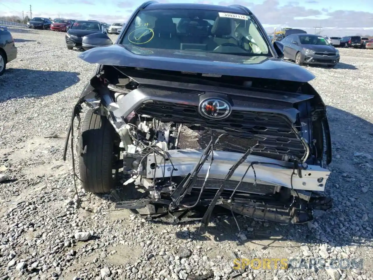 9 Photograph of a damaged car 2T3C1RFV4MC088894 TOYOTA RAV4 2021