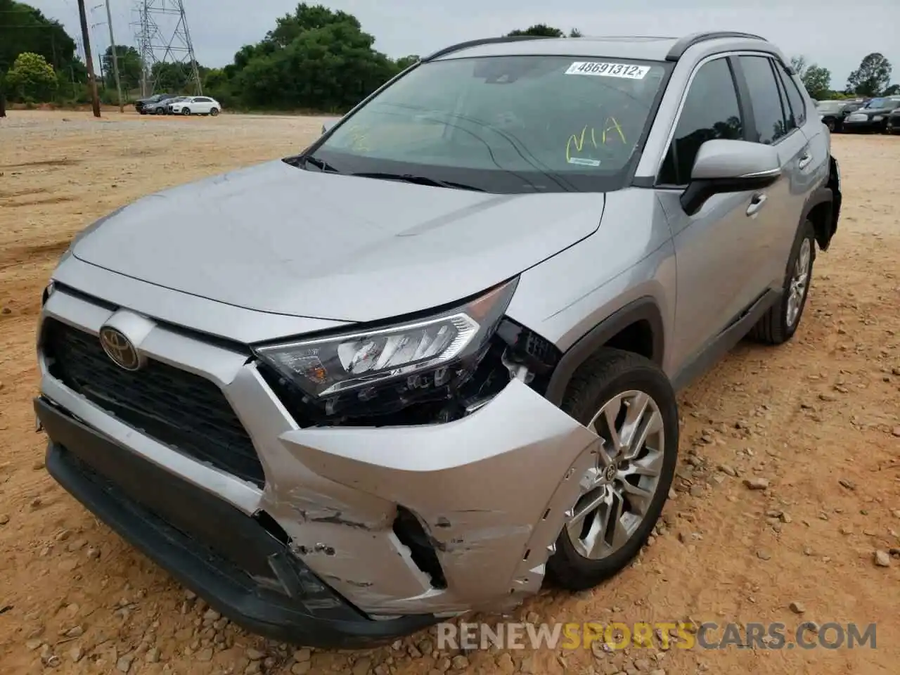 2 Photograph of a damaged car 2T3C1RFV4MC092802 TOYOTA RAV4 2021