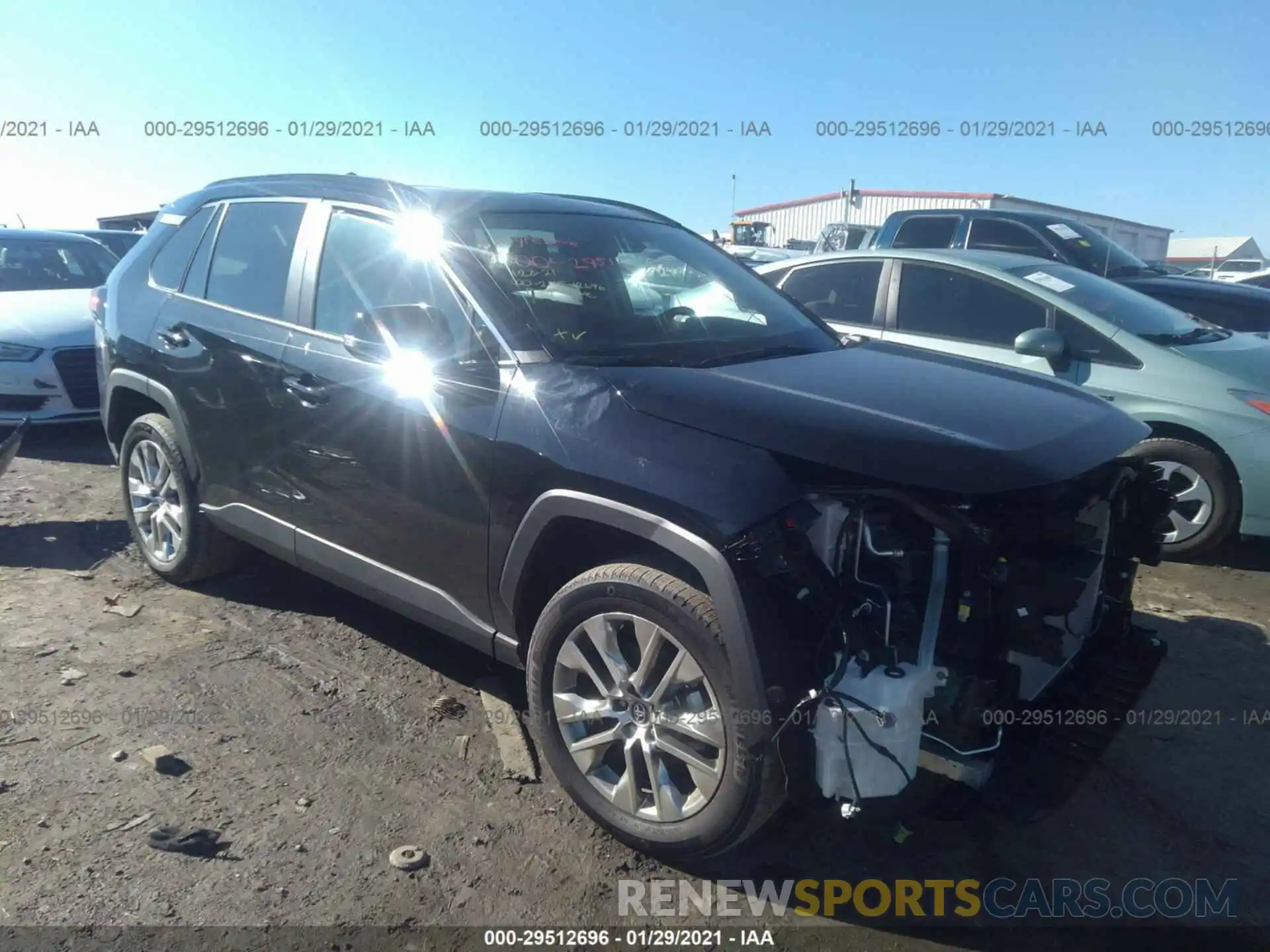 1 Photograph of a damaged car 2T3C1RFV4MC097370 TOYOTA RAV4 2021