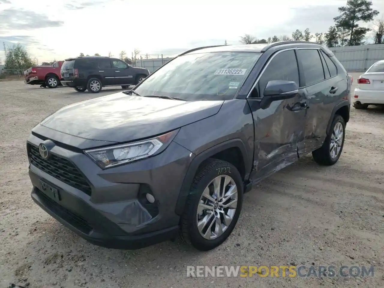 2 Photograph of a damaged car 2T3C1RFV4MC118475 TOYOTA RAV4 2021