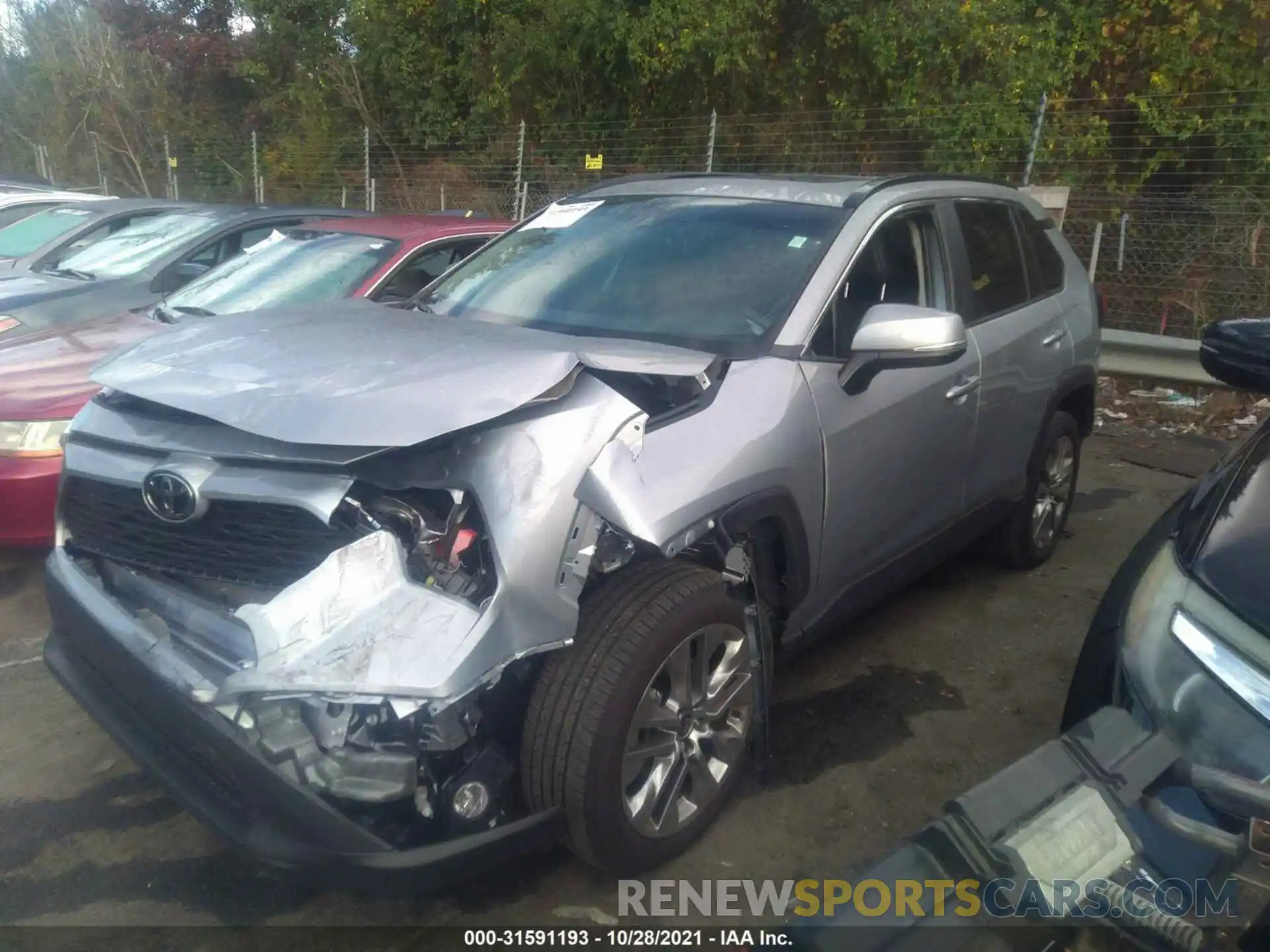 2 Photograph of a damaged car 2T3C1RFV4MW161194 TOYOTA RAV4 2021