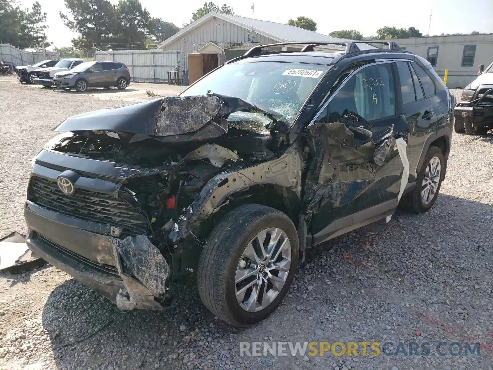 2 Photograph of a damaged car 2T3C1RFV5MC121885 TOYOTA RAV4 2021