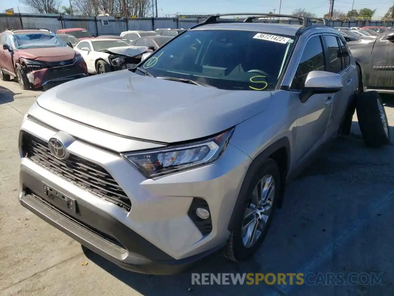 2 Photograph of a damaged car 2T3C1RFV5MC139867 TOYOTA RAV4 2021