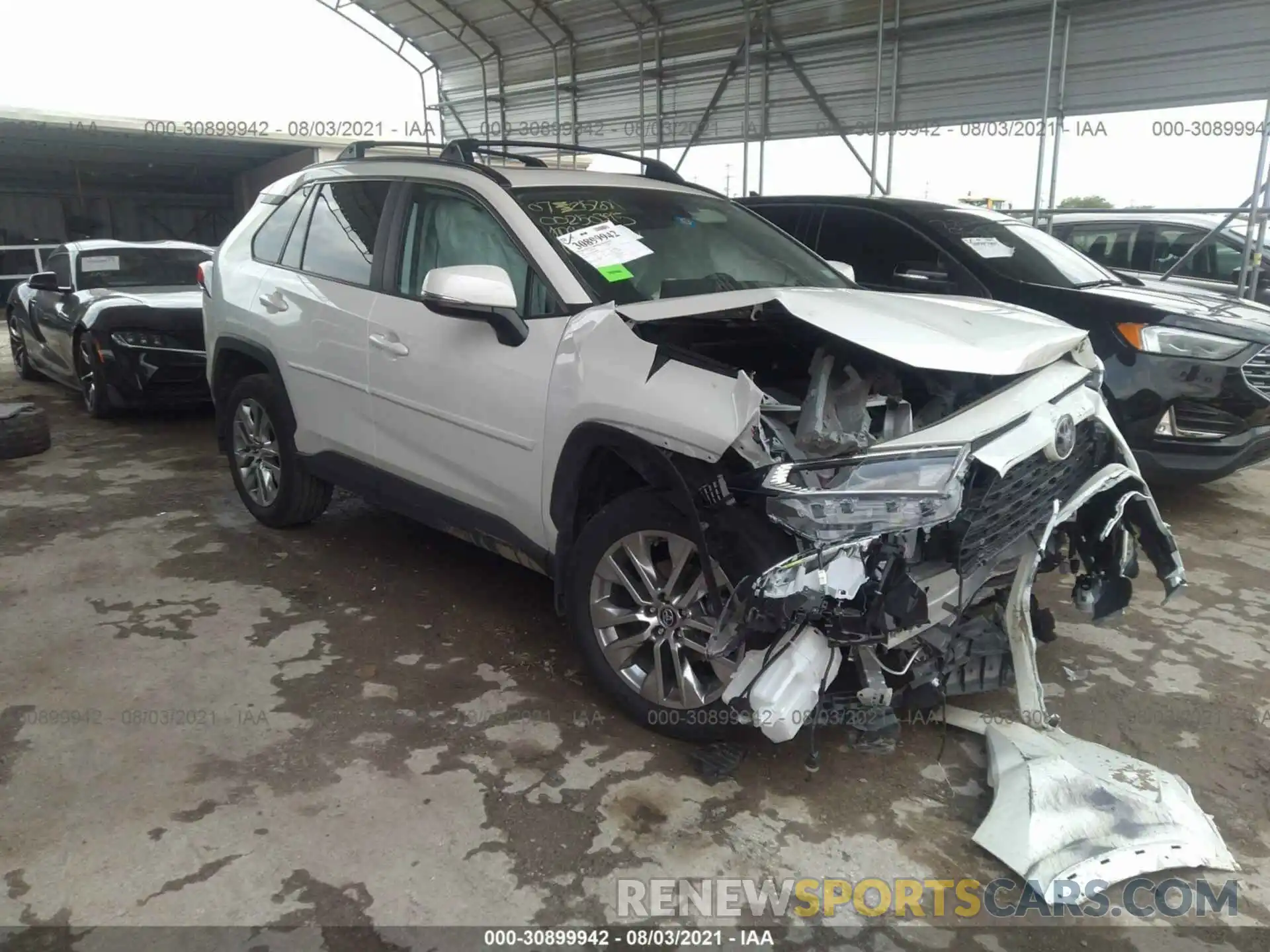 1 Photograph of a damaged car 2T3C1RFV5MW109685 TOYOTA RAV4 2021