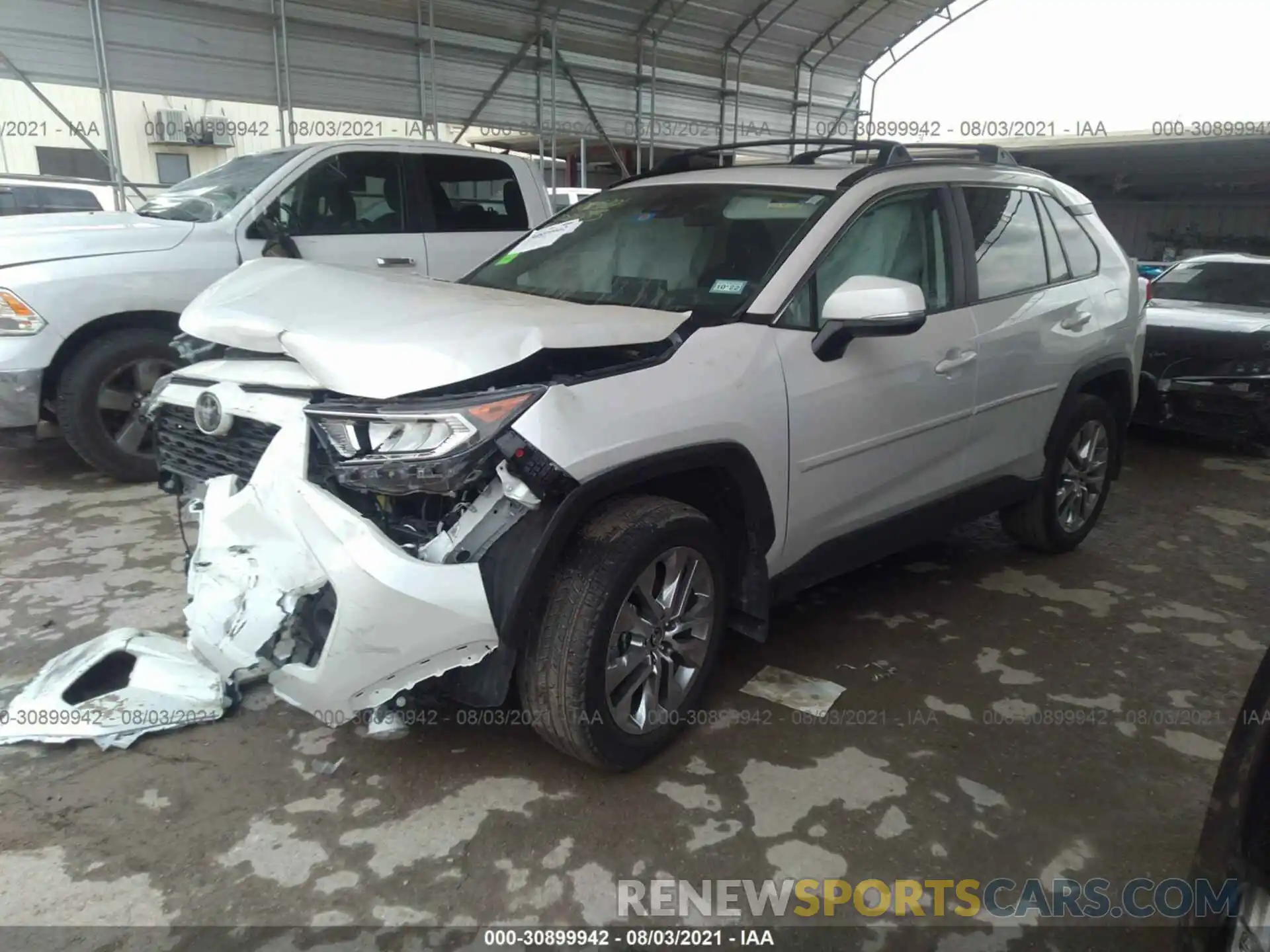 2 Фотография поврежденного автомобиля 2T3C1RFV5MW109685 TOYOTA RAV4 2021