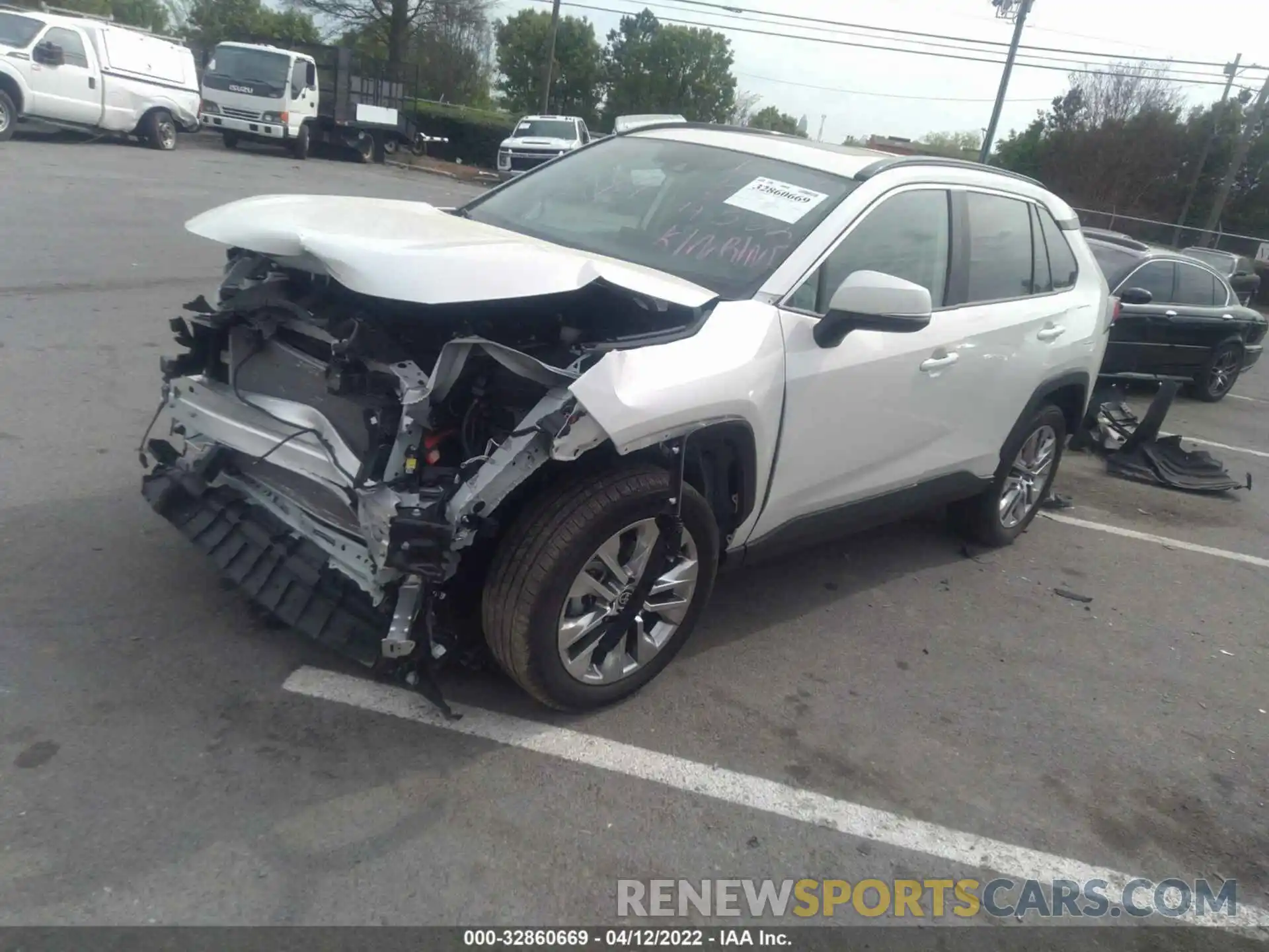 2 Photograph of a damaged car 2T3C1RFV5MW176402 TOYOTA RAV4 2021