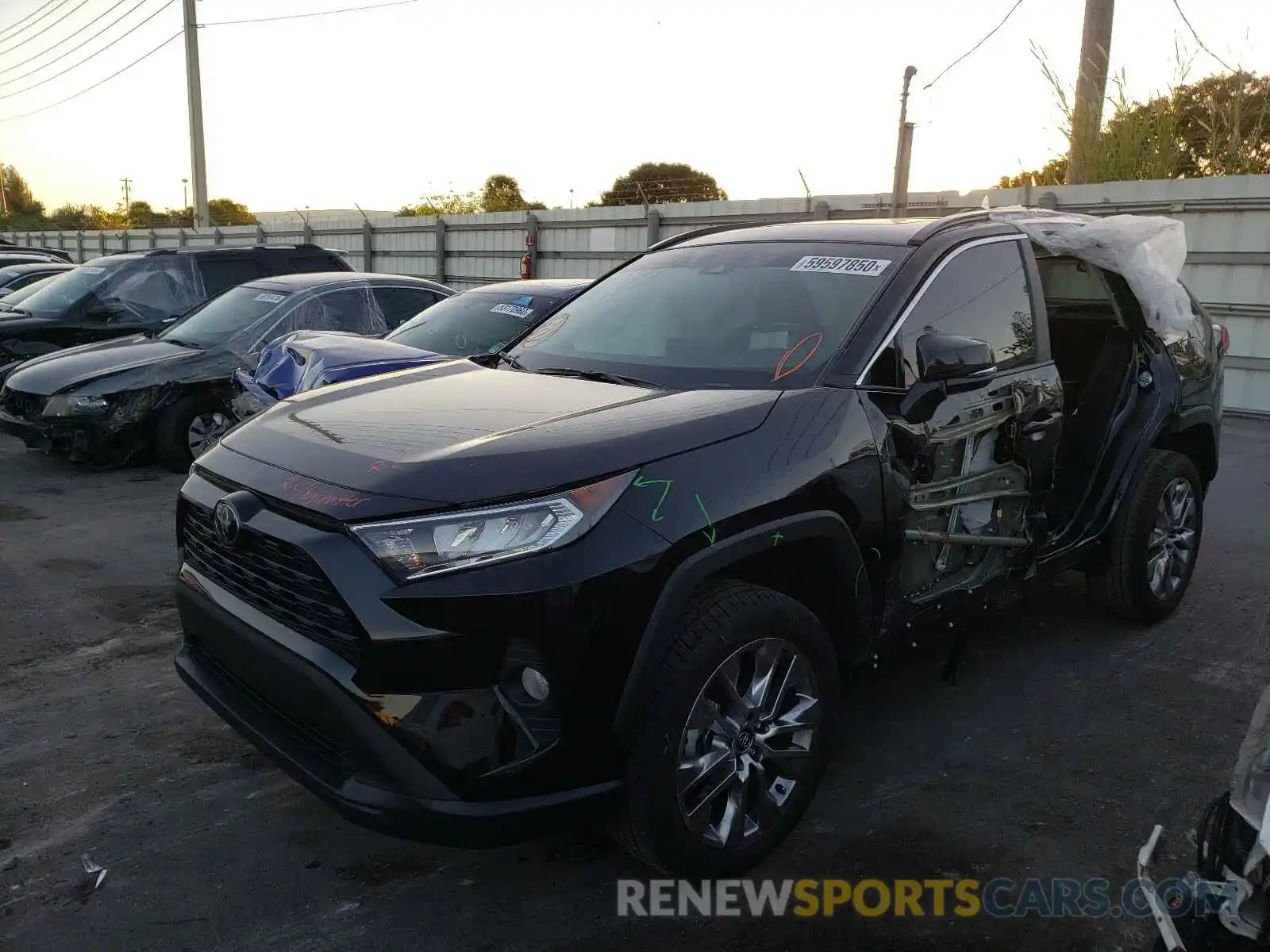 2 Photograph of a damaged car 2T3C1RFV6MC088587 TOYOTA RAV4 2021