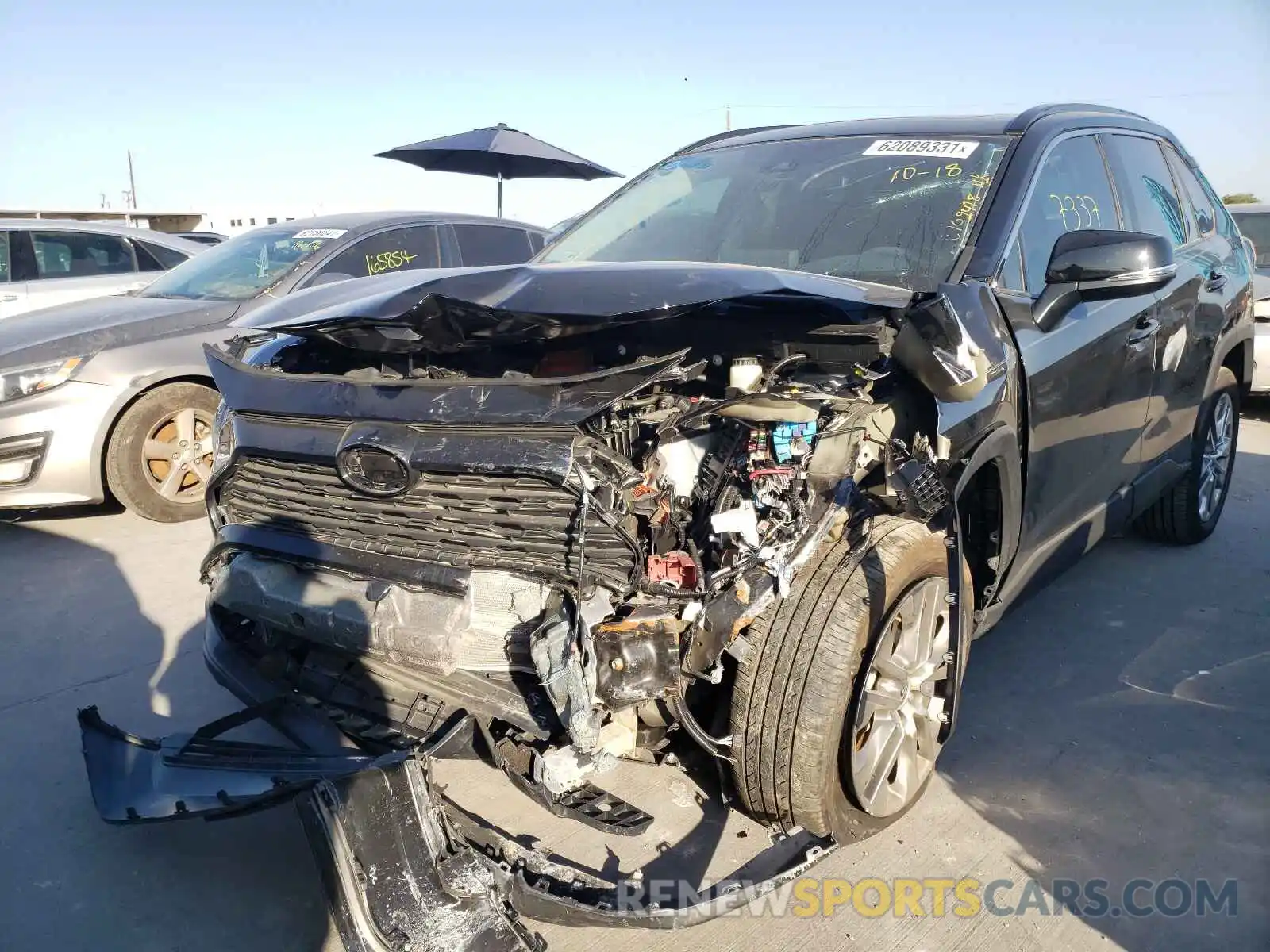 2 Photograph of a damaged car 2T3C1RFV6MC129459 TOYOTA RAV4 2021