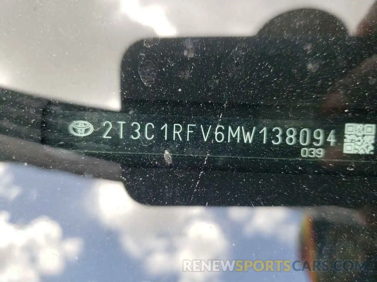 10 Фотография поврежденного автомобиля 2T3C1RFV6MW138094 TOYOTA RAV4 2021