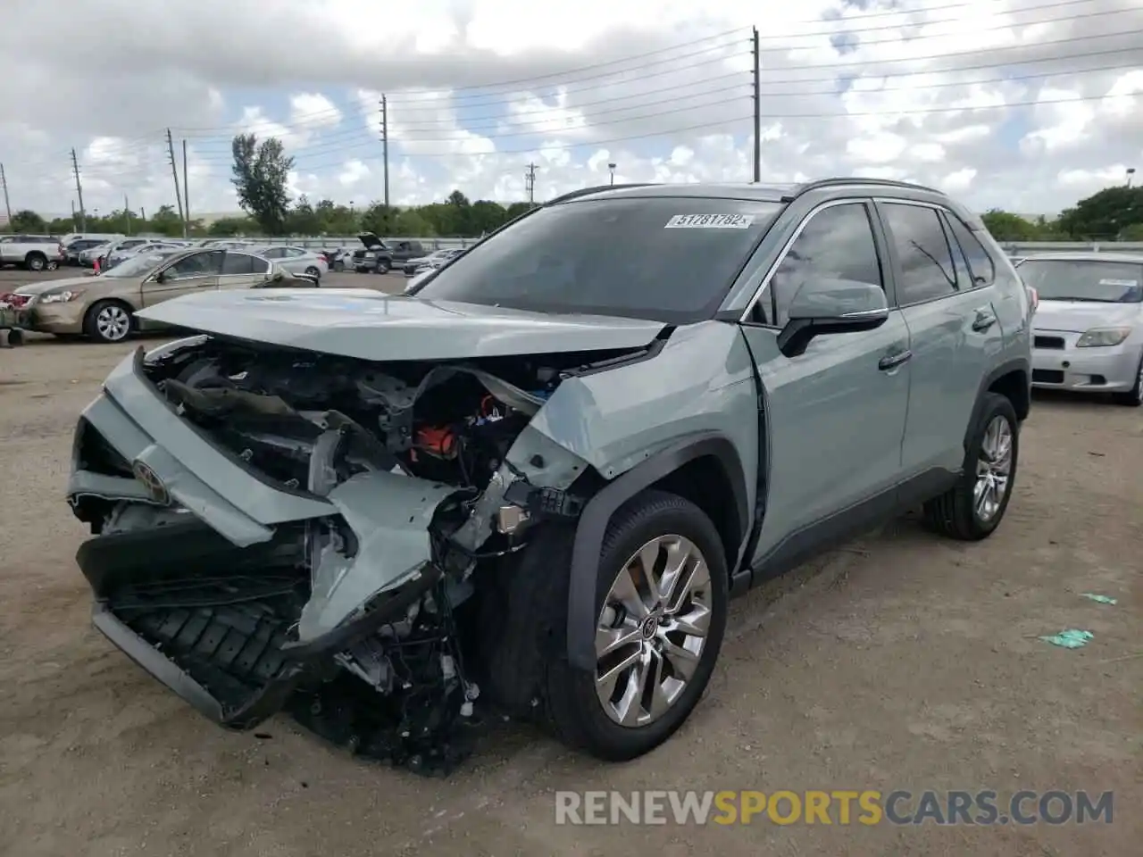 2 Photograph of a damaged car 2T3C1RFV6MW138094 TOYOTA RAV4 2021