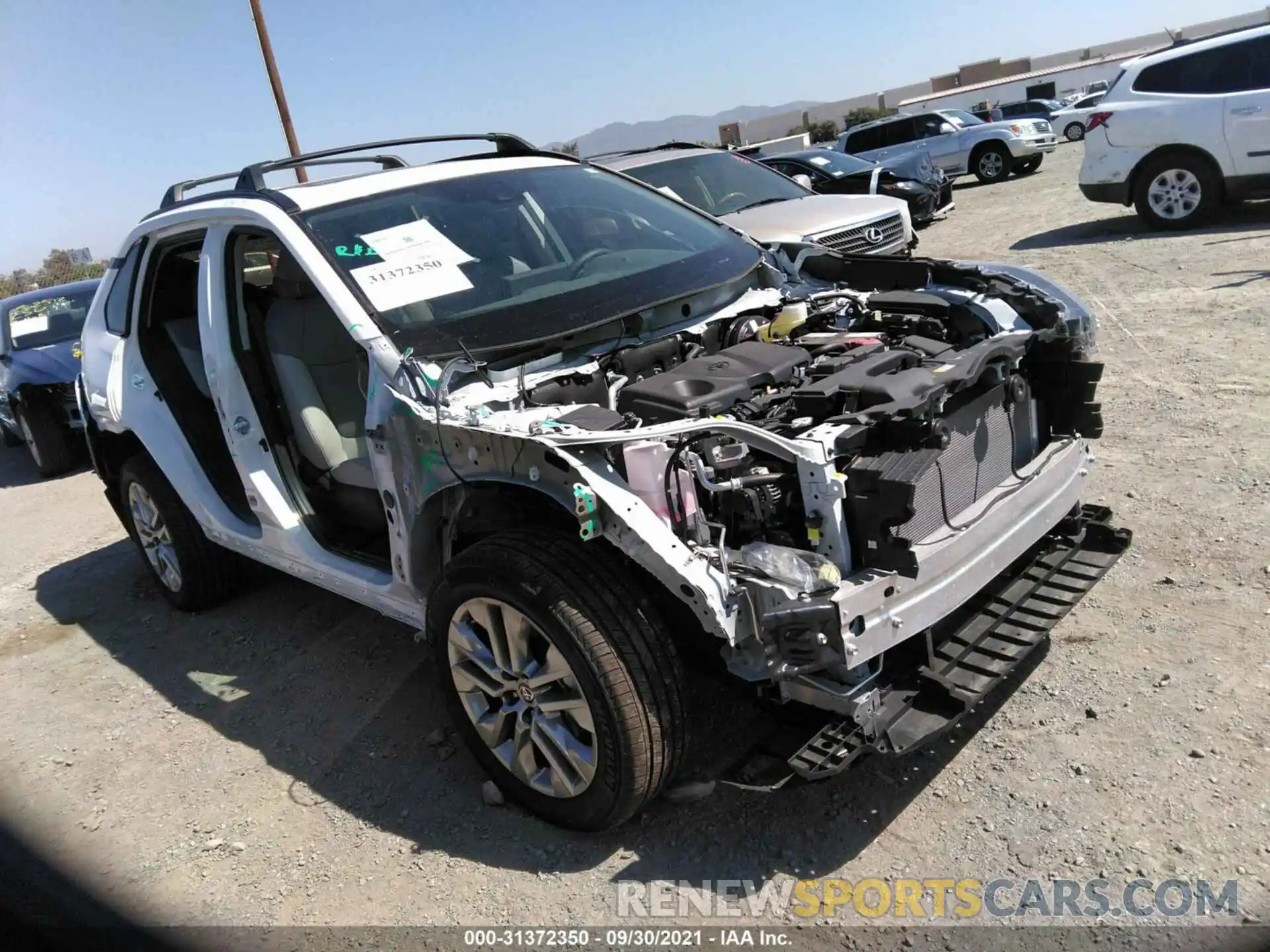 1 Photograph of a damaged car 2T3C1RFV6MW153372 TOYOTA RAV4 2021