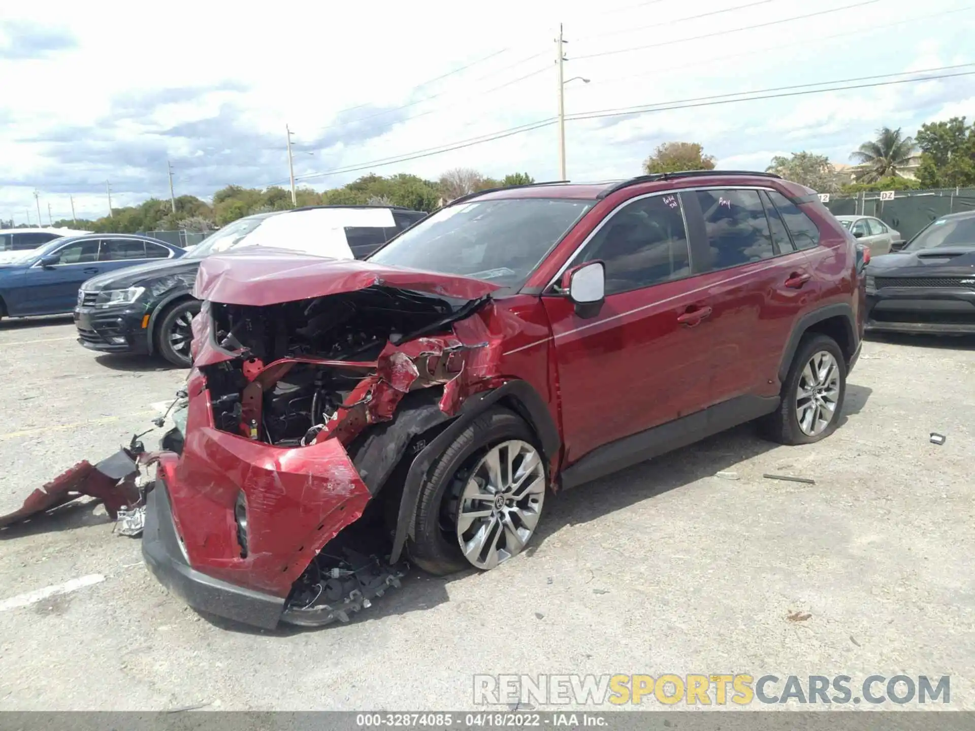 2 Photograph of a damaged car 2T3C1RFV6MW170947 TOYOTA RAV4 2021