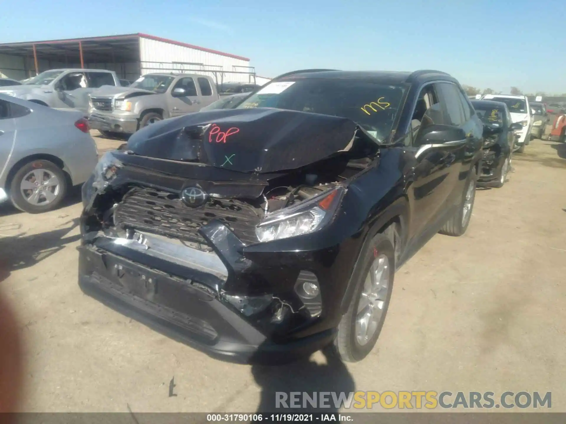 2 Photograph of a damaged car 2T3C1RFV7MC088307 TOYOTA RAV4 2021