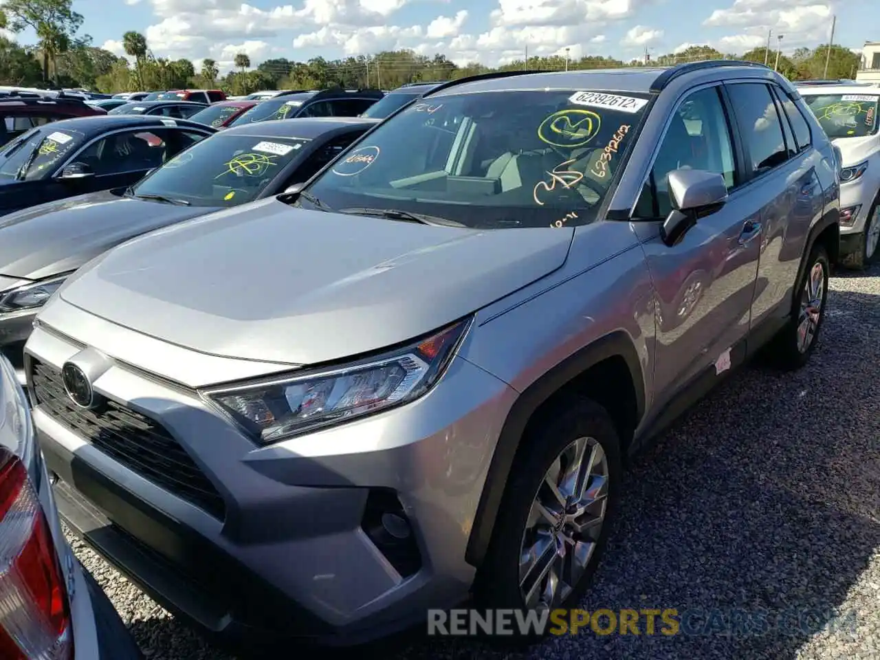 2 Photograph of a damaged car 2T3C1RFV7MC093491 TOYOTA RAV4 2021