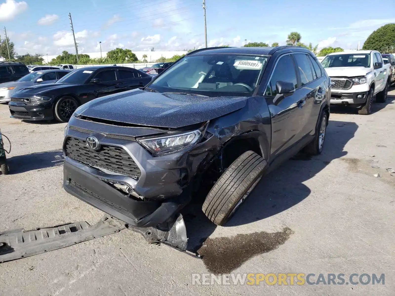 2 Photograph of a damaged car 2T3C1RFV7MC119930 TOYOTA RAV4 2021