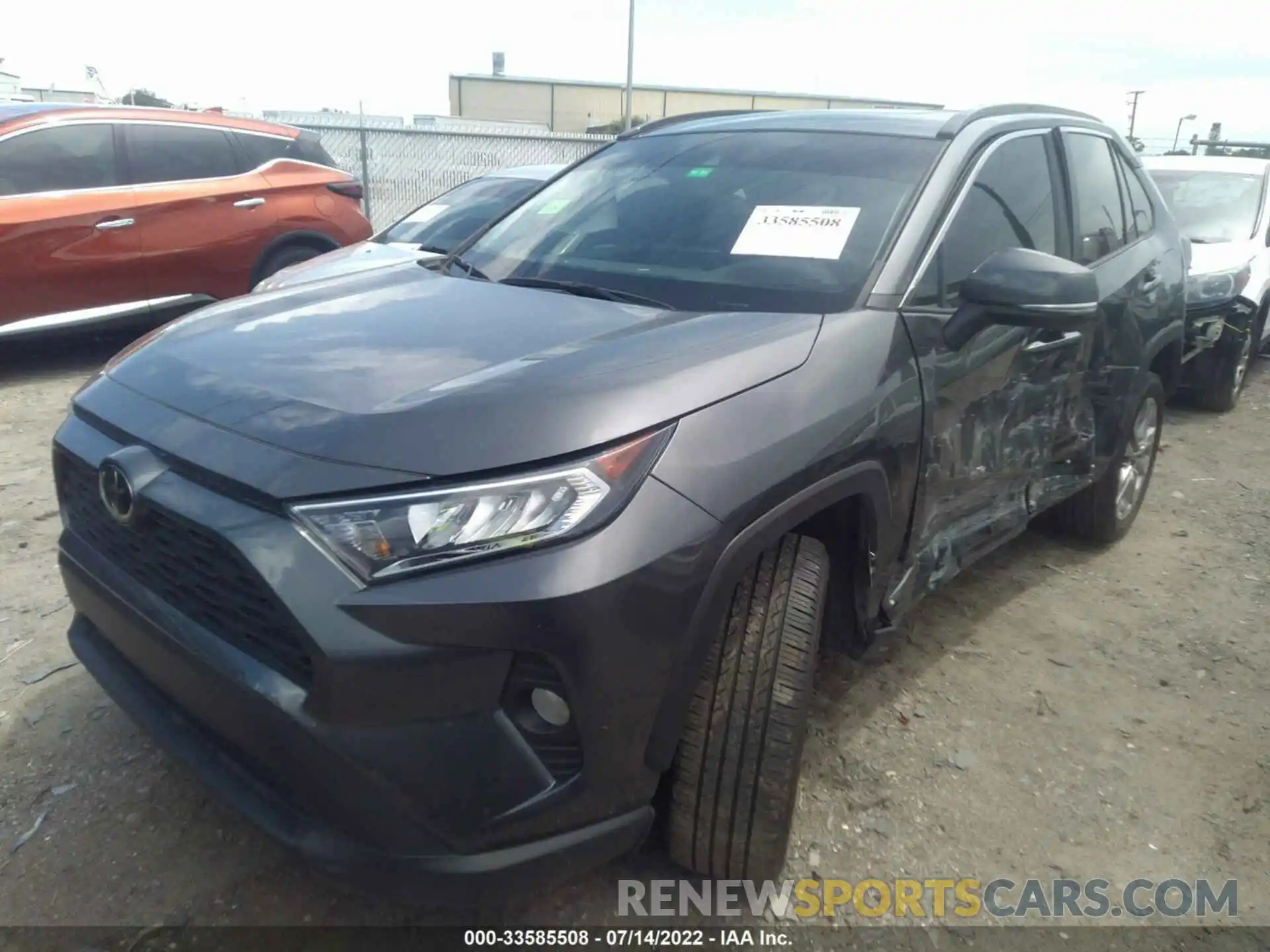 2 Photograph of a damaged car 2T3C1RFV7MC159893 TOYOTA RAV4 2021