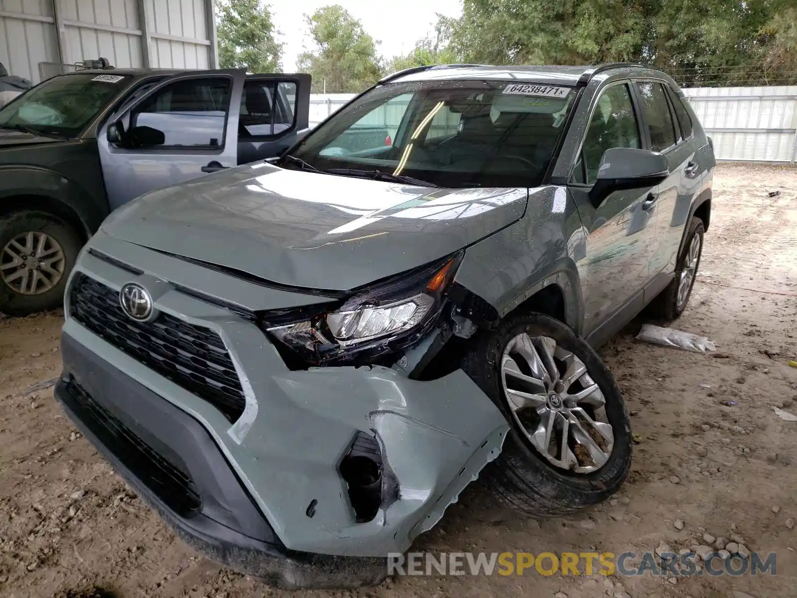 2 Photograph of a damaged car 2T3C1RFV7MW121627 TOYOTA RAV4 2021