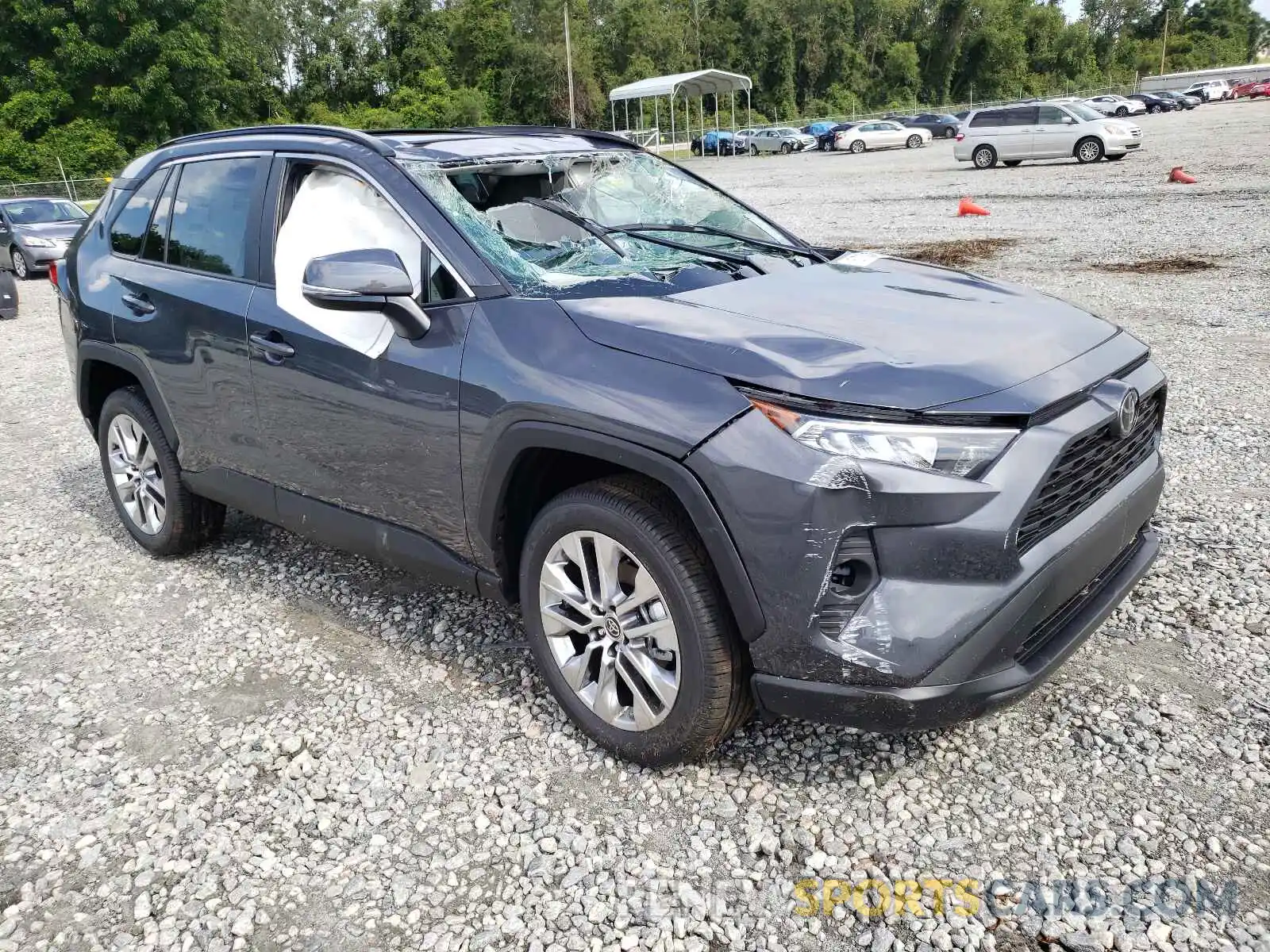 1 Photograph of a damaged car 2T3C1RFV7MW158323 TOYOTA RAV4 2021