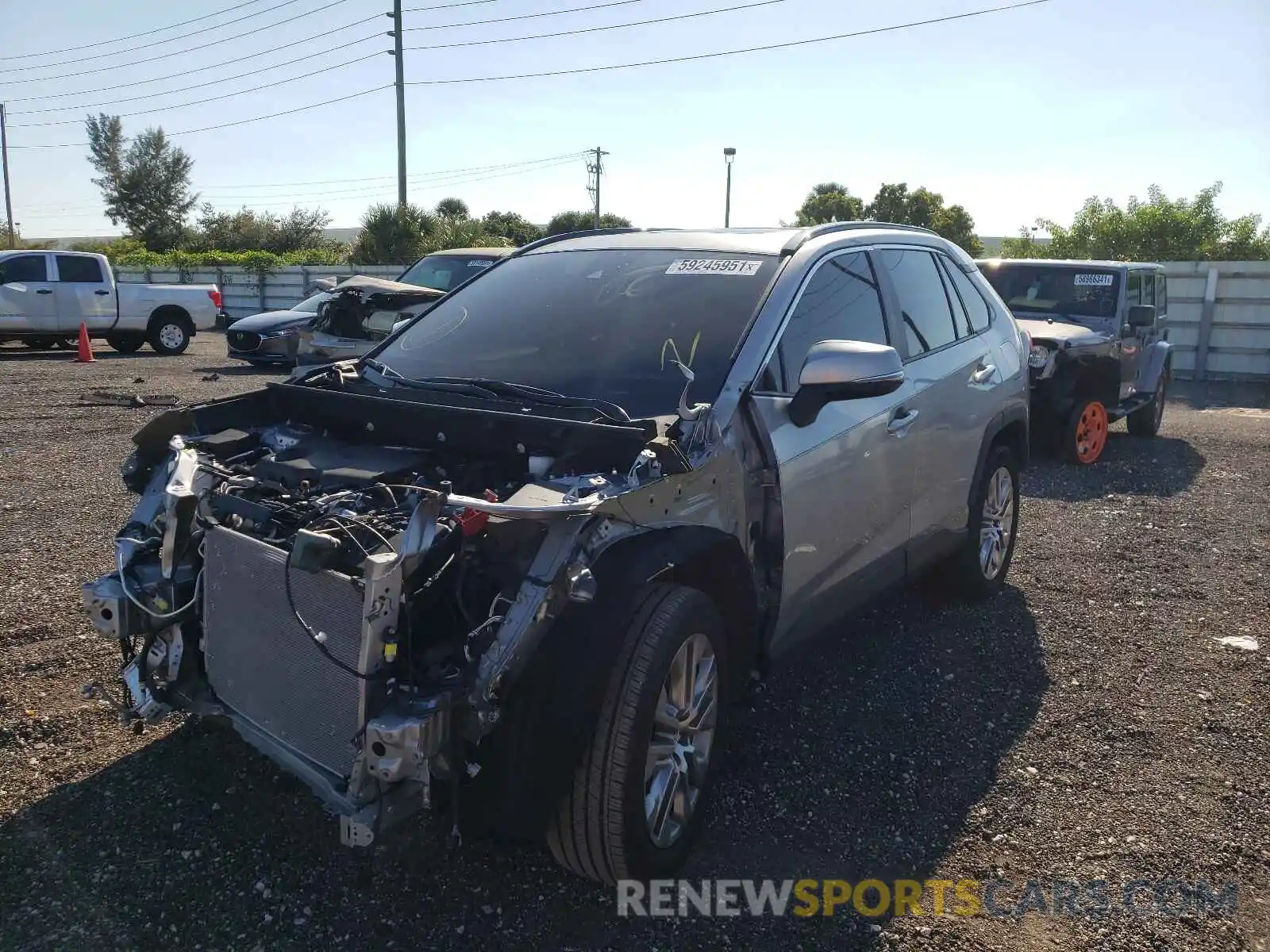 2 Photograph of a damaged car 2T3C1RFV8MC088283 TOYOTA RAV4 2021