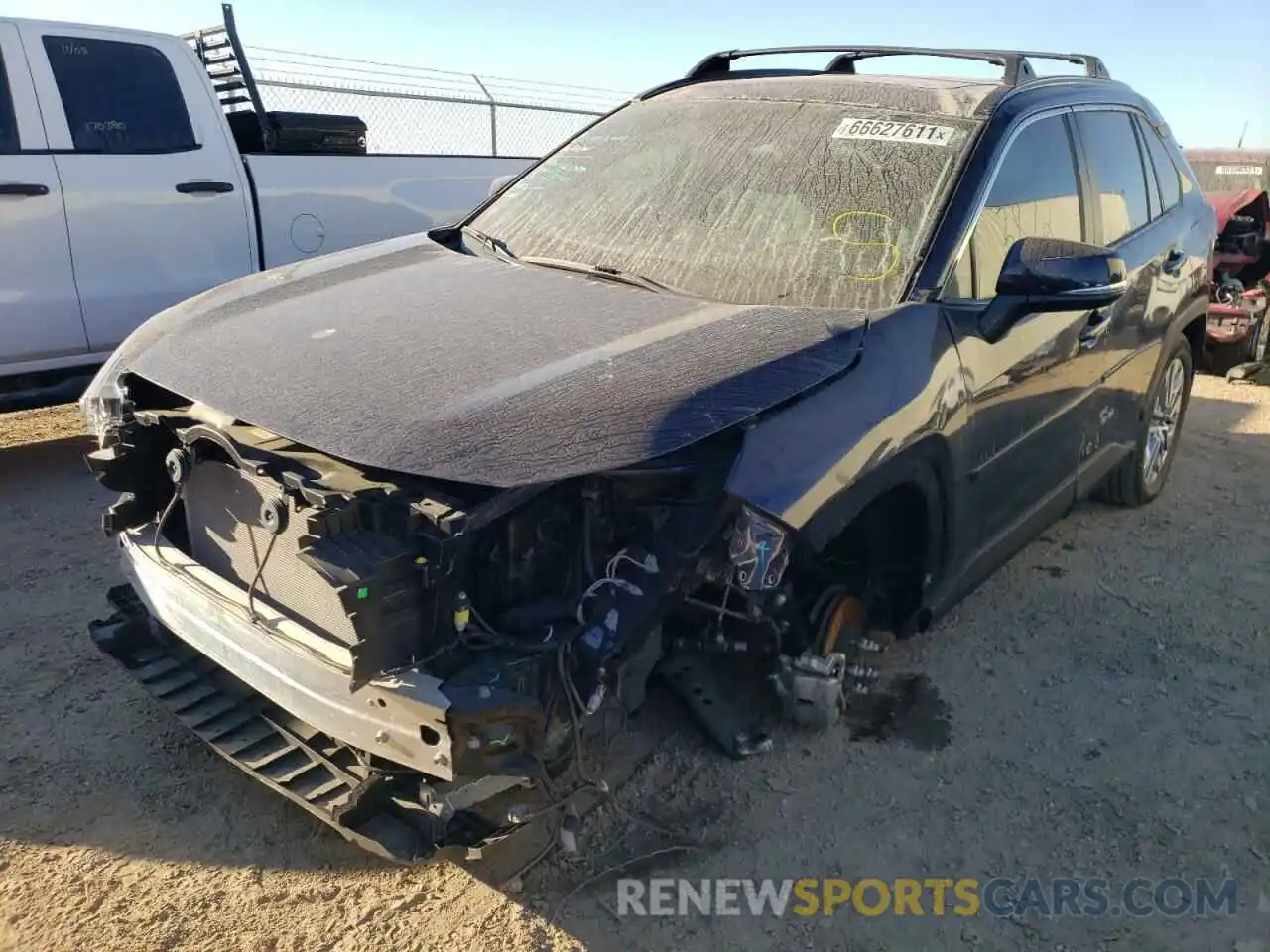 2 Photograph of a damaged car 2T3C1RFV8MC091037 TOYOTA RAV4 2021