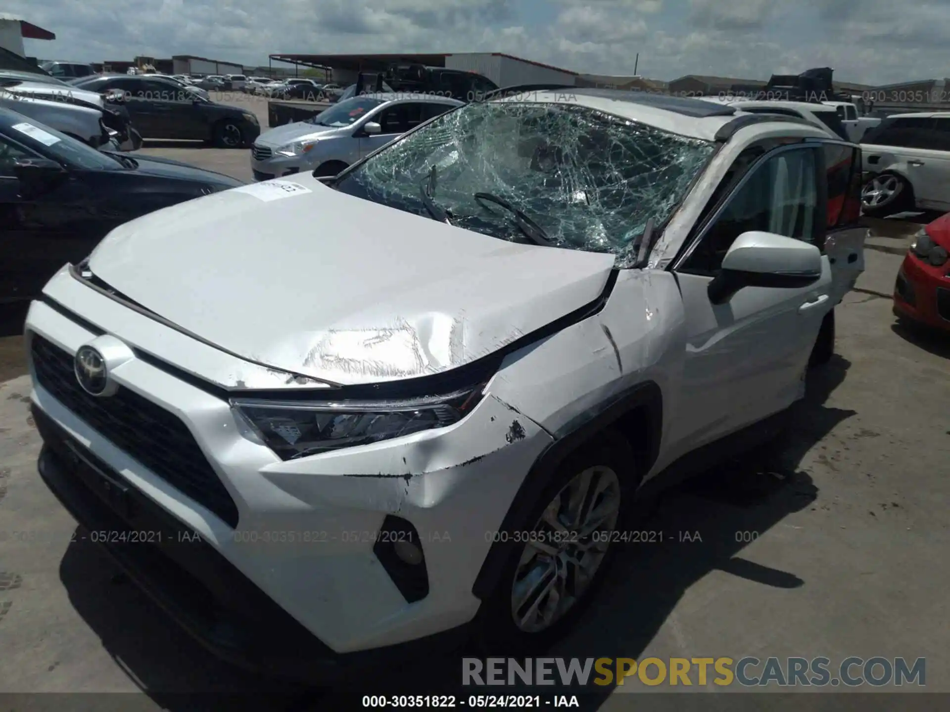 2 Photograph of a damaged car 2T3C1RFV8MW112810 TOYOTA RAV4 2021