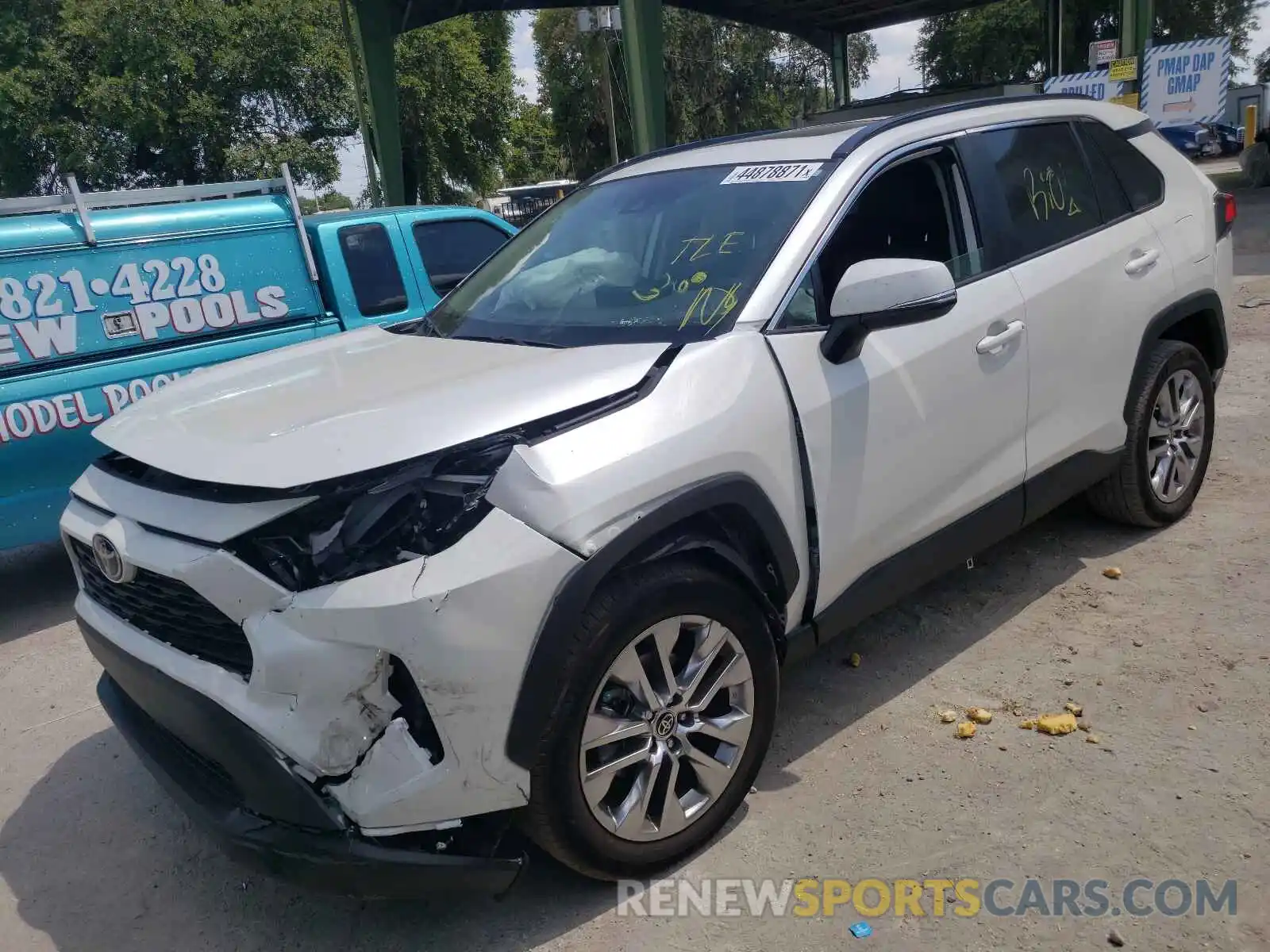 2 Photograph of a damaged car 2T3C1RFV8MW130949 TOYOTA RAV4 2021