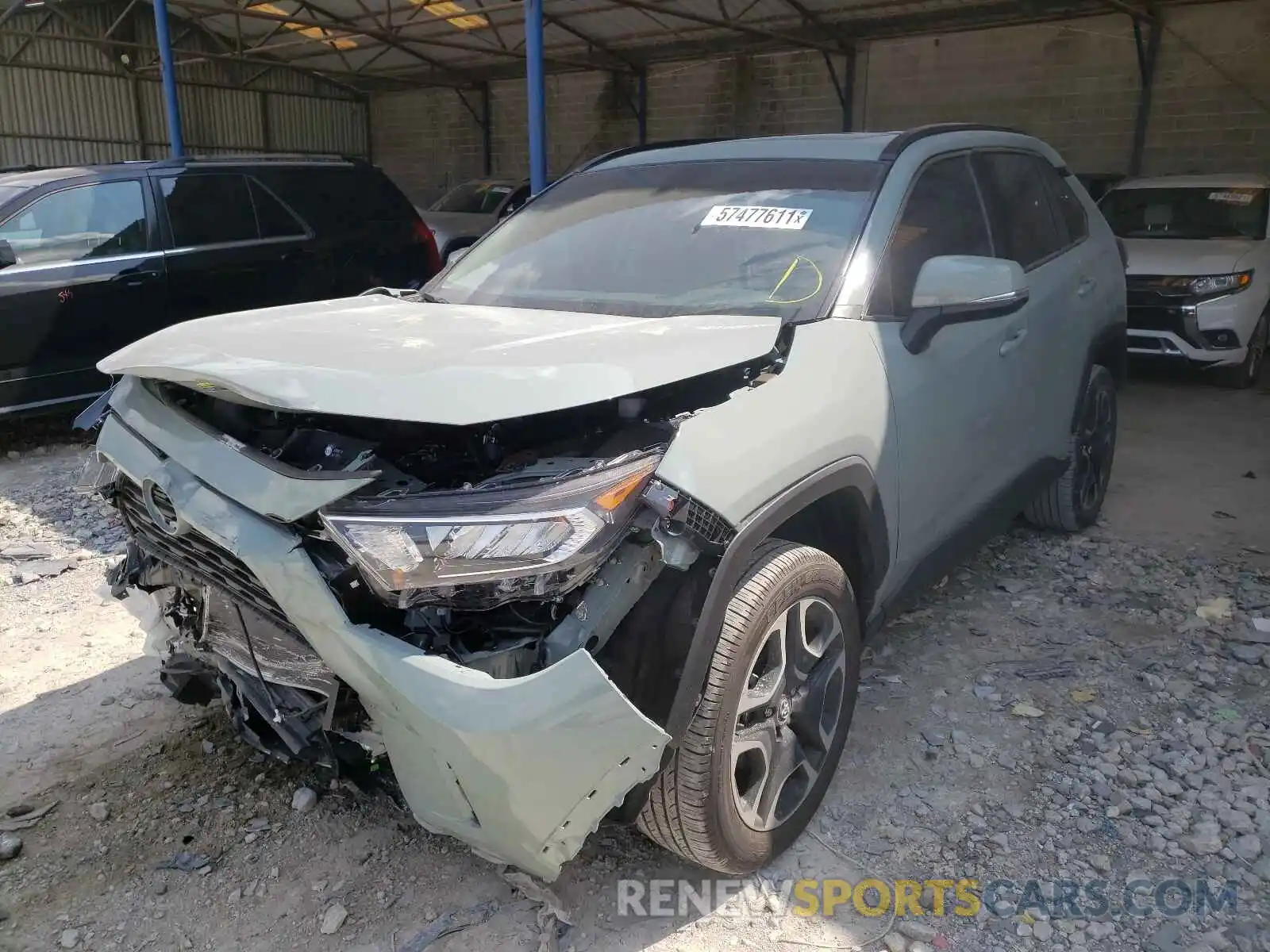 2 Photograph of a damaged car 2T3C1RFV8MW134662 TOYOTA RAV4 2021