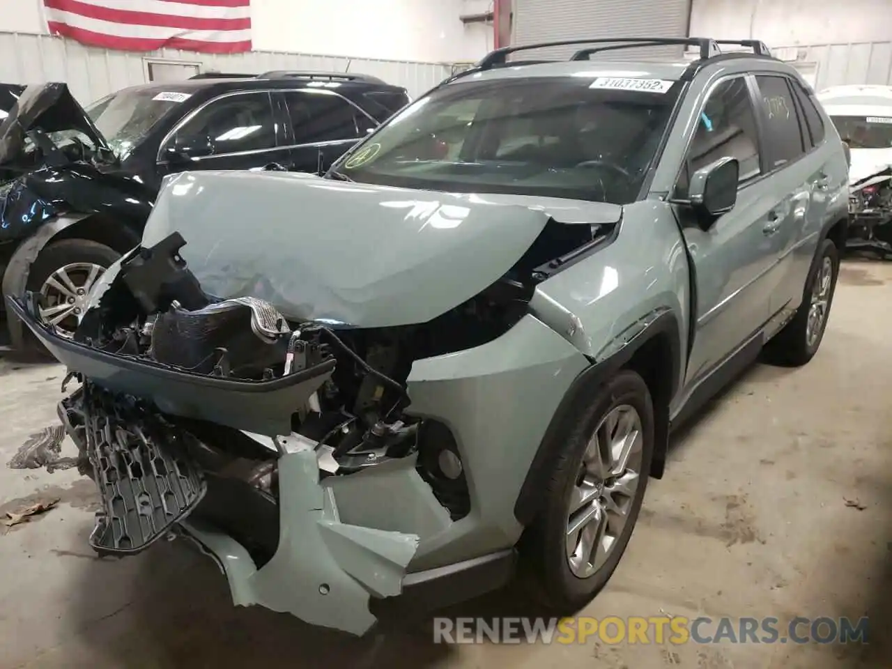 2 Photograph of a damaged car 2T3C1RFV9MC087952 TOYOTA RAV4 2021