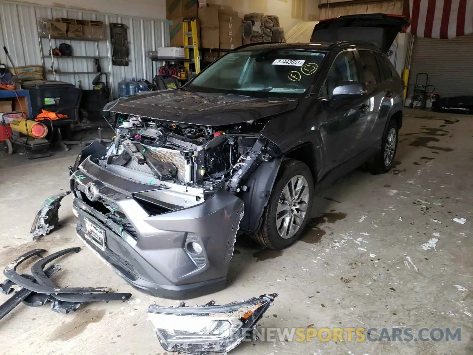 2 Photograph of a damaged car 2T3C1RFV9MC111862 TOYOTA RAV4 2021