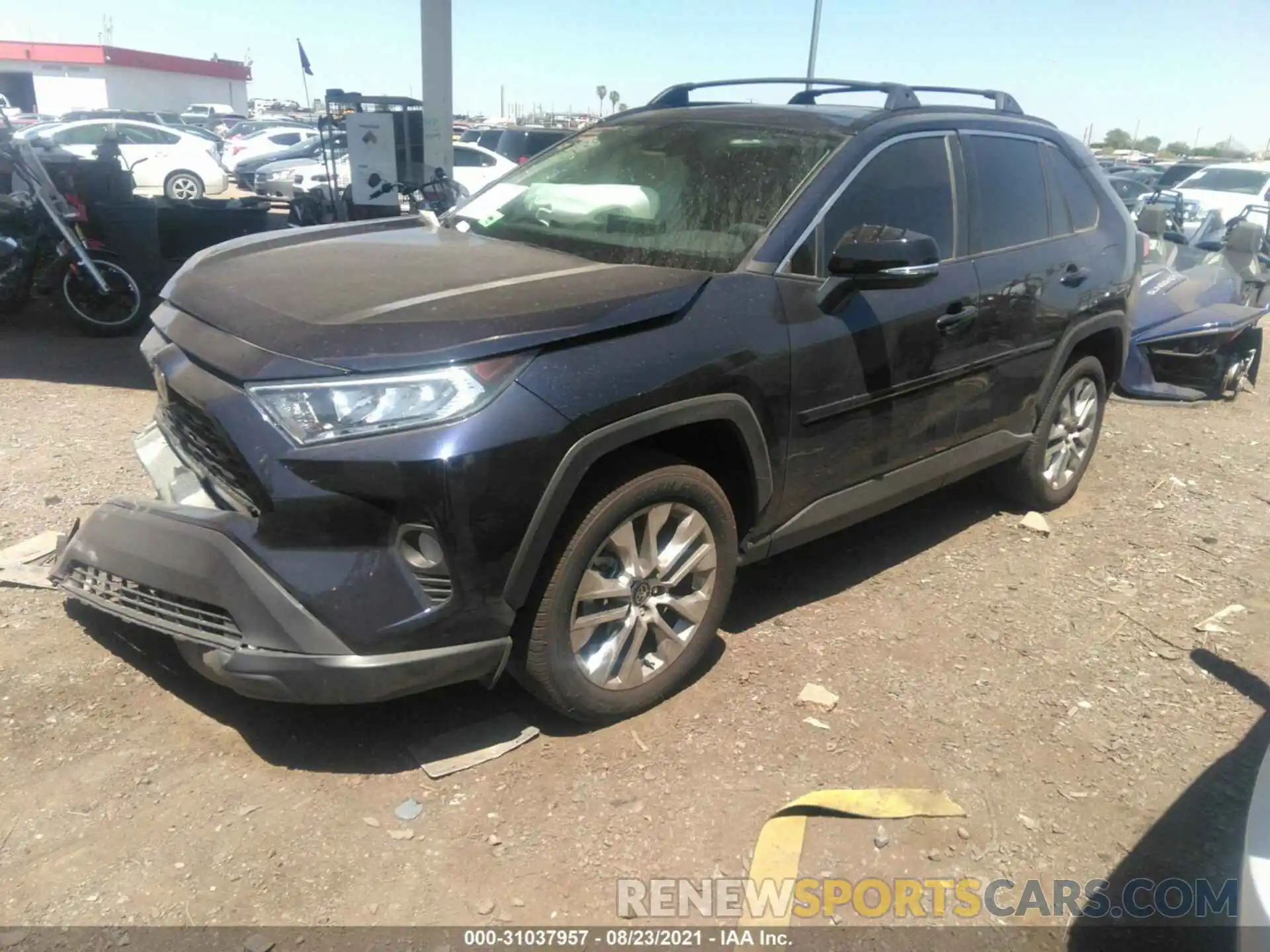 2 Photograph of a damaged car 2T3C1RFV9MW141619 TOYOTA RAV4 2021