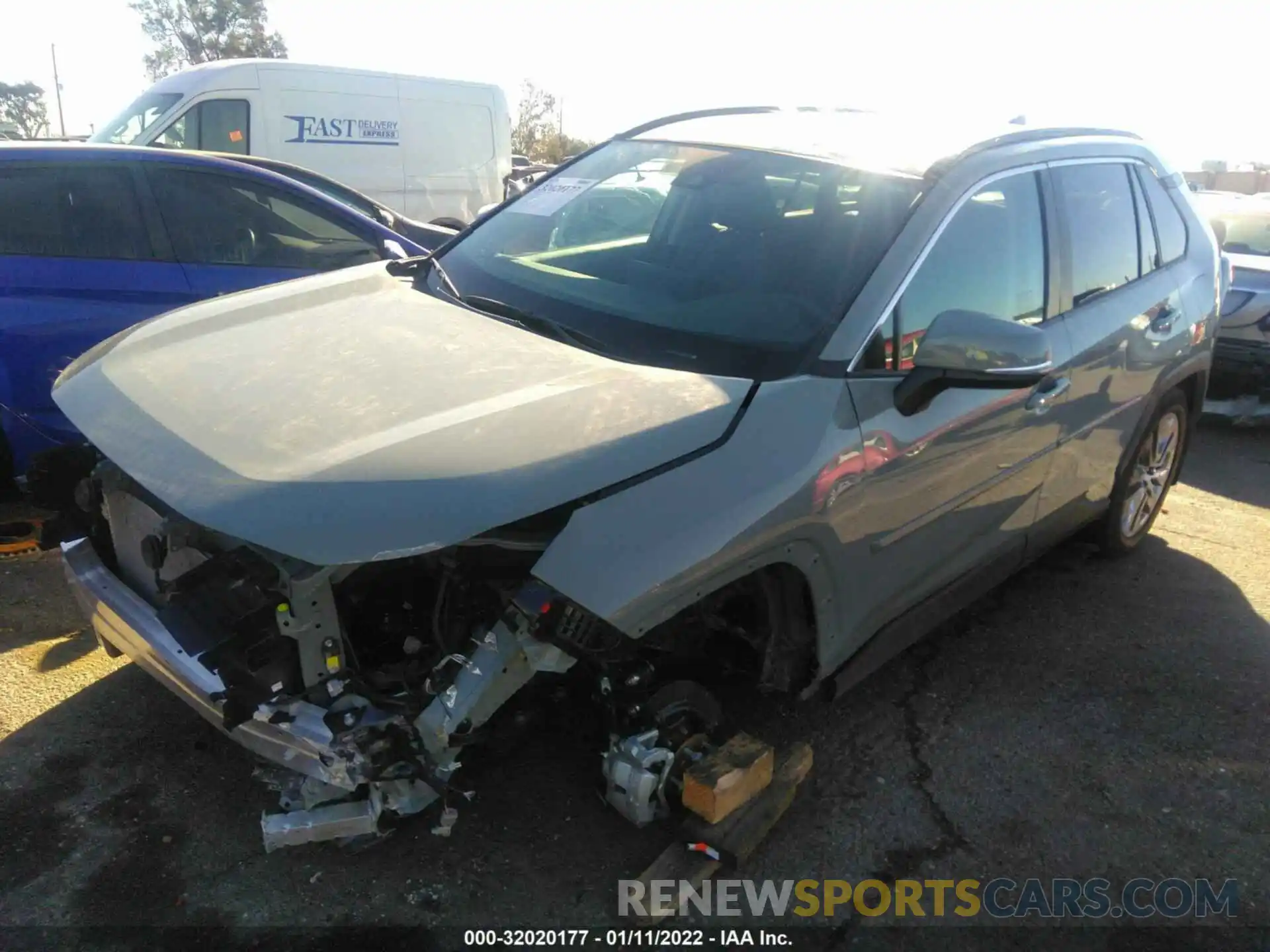 2 Photograph of a damaged car 2T3C1RFV9MW153642 TOYOTA RAV4 2021