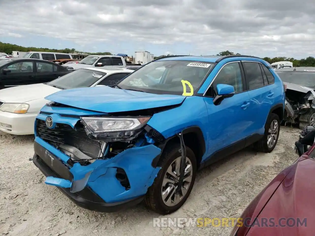 2 Photograph of a damaged car 2T3C1RFV9MW163216 TOYOTA RAV4 2021