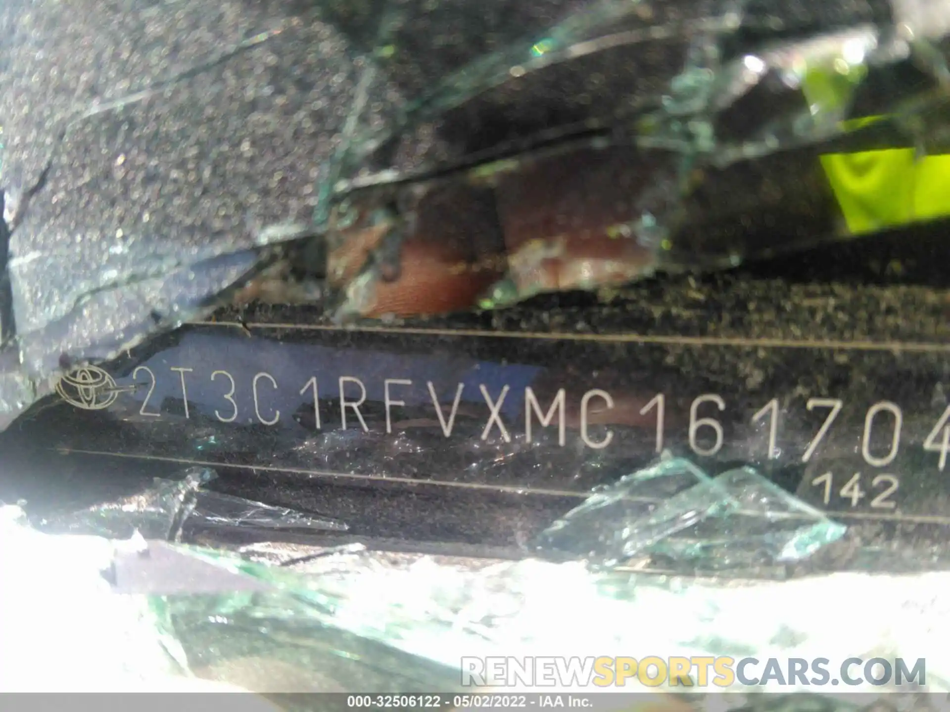 8 Фотография поврежденного автомобиля 2T3C1RFVXMC161704 TOYOTA RAV4 2021