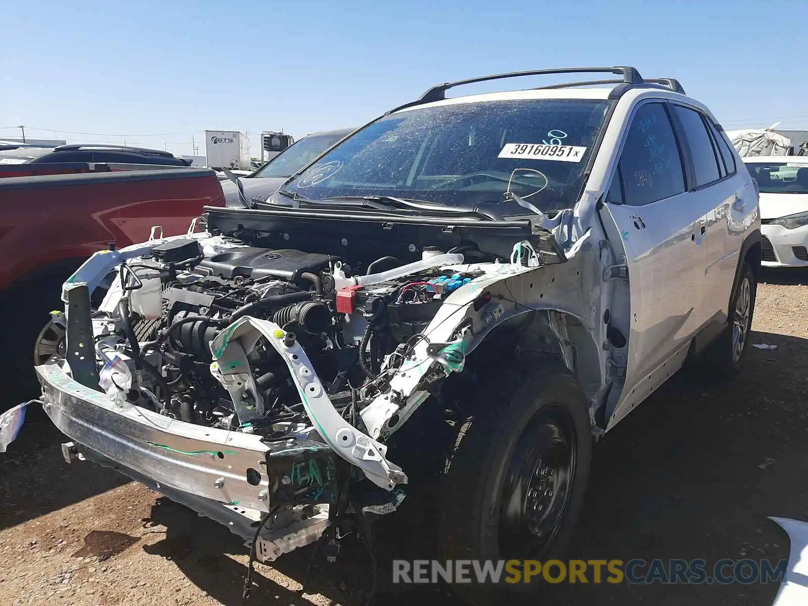 2 Photograph of a damaged car 2T3C1RFVXMW116390 TOYOTA RAV4 2021